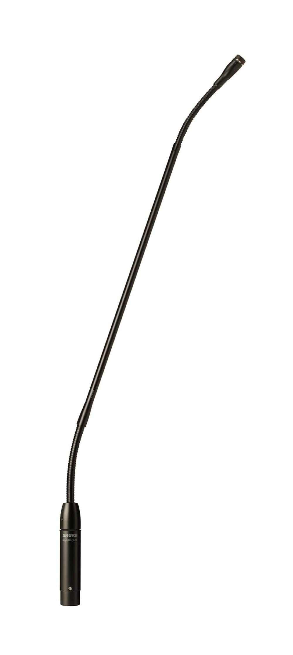 Shure MX418D/C Cardioid Condenser Microphone, 18" Gooseneck, Includes Desktop Base with 10' Cable, Logic Functions, Programmable Switch, LED Indicator, Snap-Fit Foam Windscreen