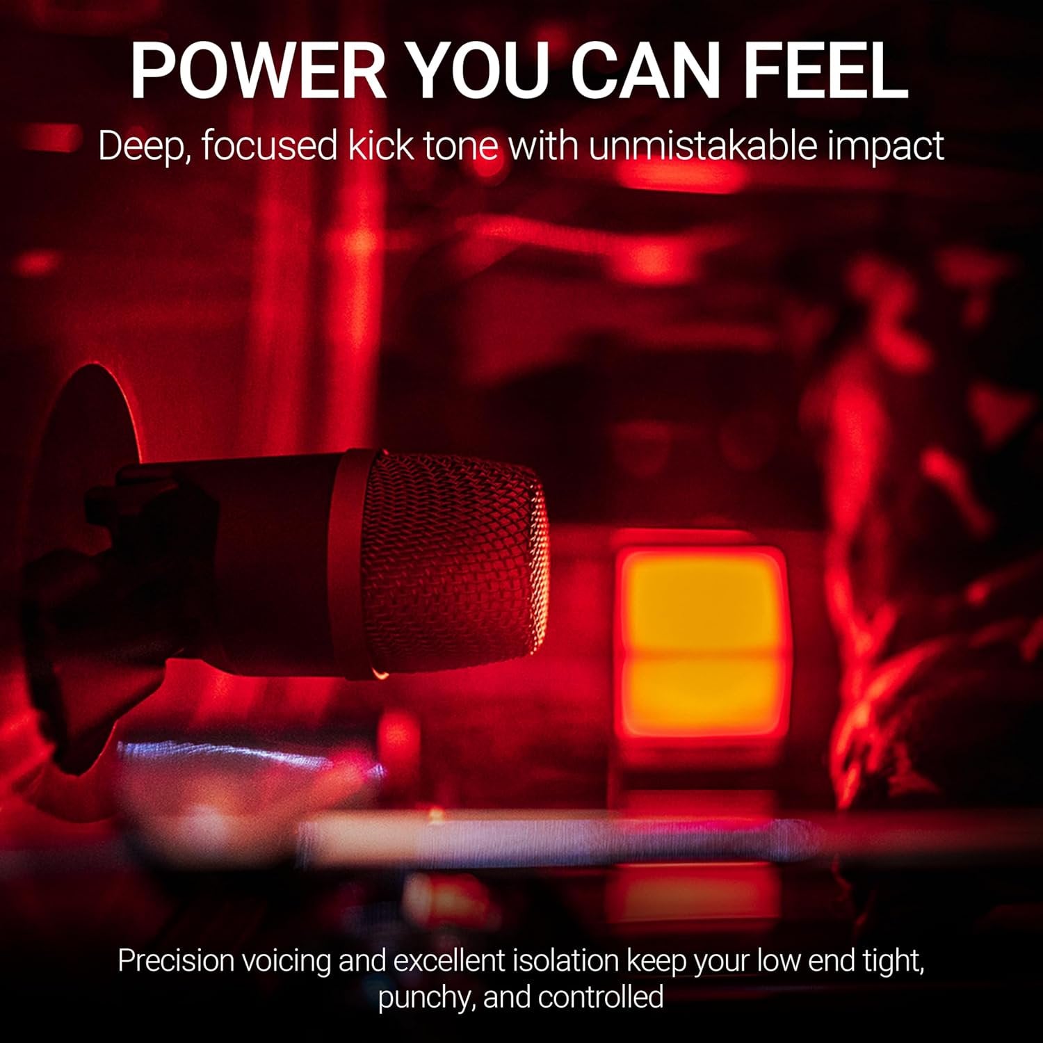 SE ELECTRONICS V Kick Drum Mic - Compact Dynamic Supercardioid Drum Microphone for Kicks with 4 Sound Settings & Adjustable Swivel Mount for Precise Positioning - Perfect for Studio & Live Use (Black)
