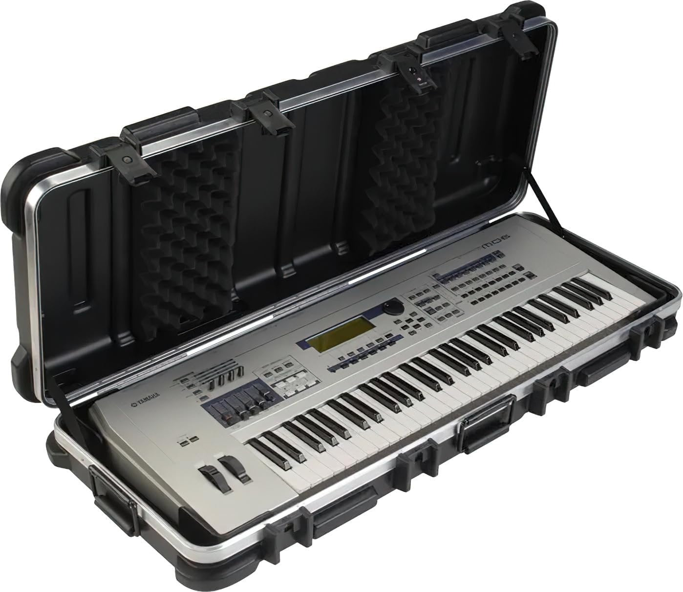 SKB ATA 61-Note Keyboard Case with Wheels, TSA Locking, Trigger Latch