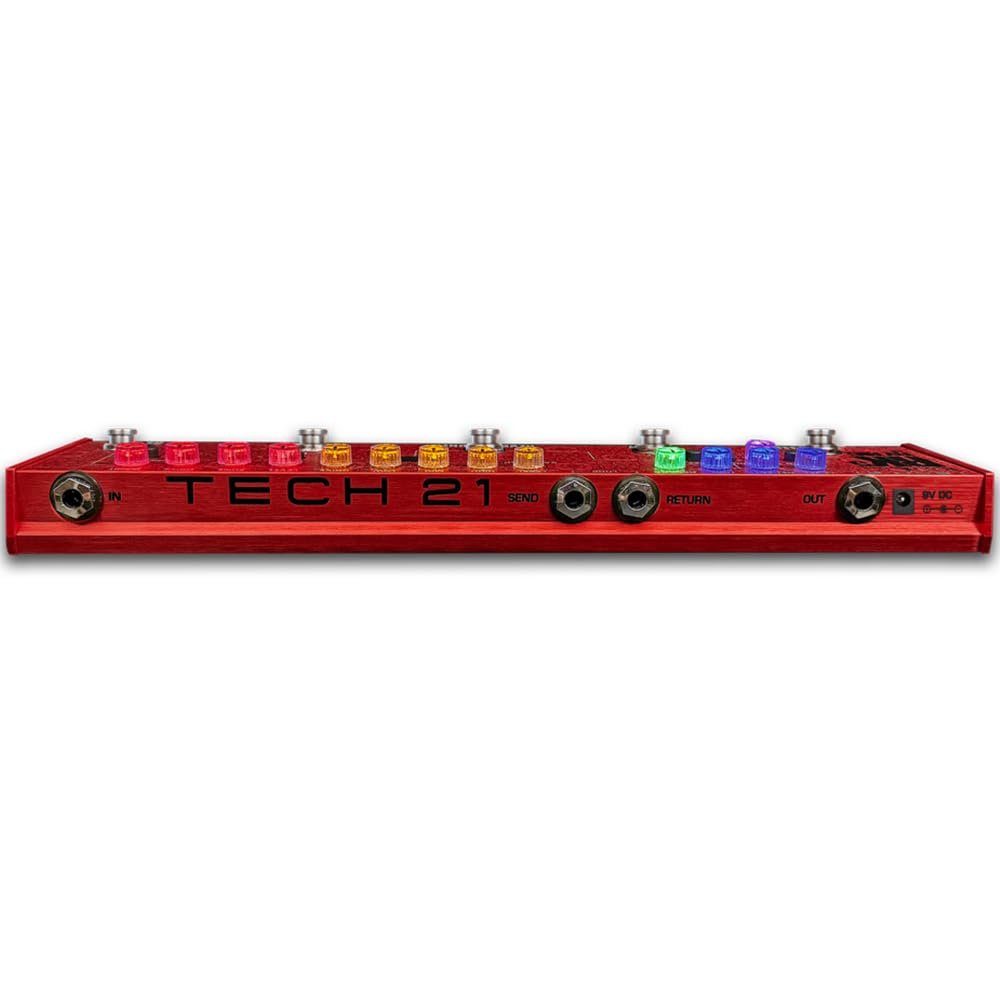 Tech 21 Richie Kotzen RK5 Signature Fly Rig v3 Bundle with 2 Right Angle Patch Cables, 12 Guitar Picks, 9V Power Adapter & Polishing Cloth – Compact Multi-Effects Pedal for Versatile Tones
