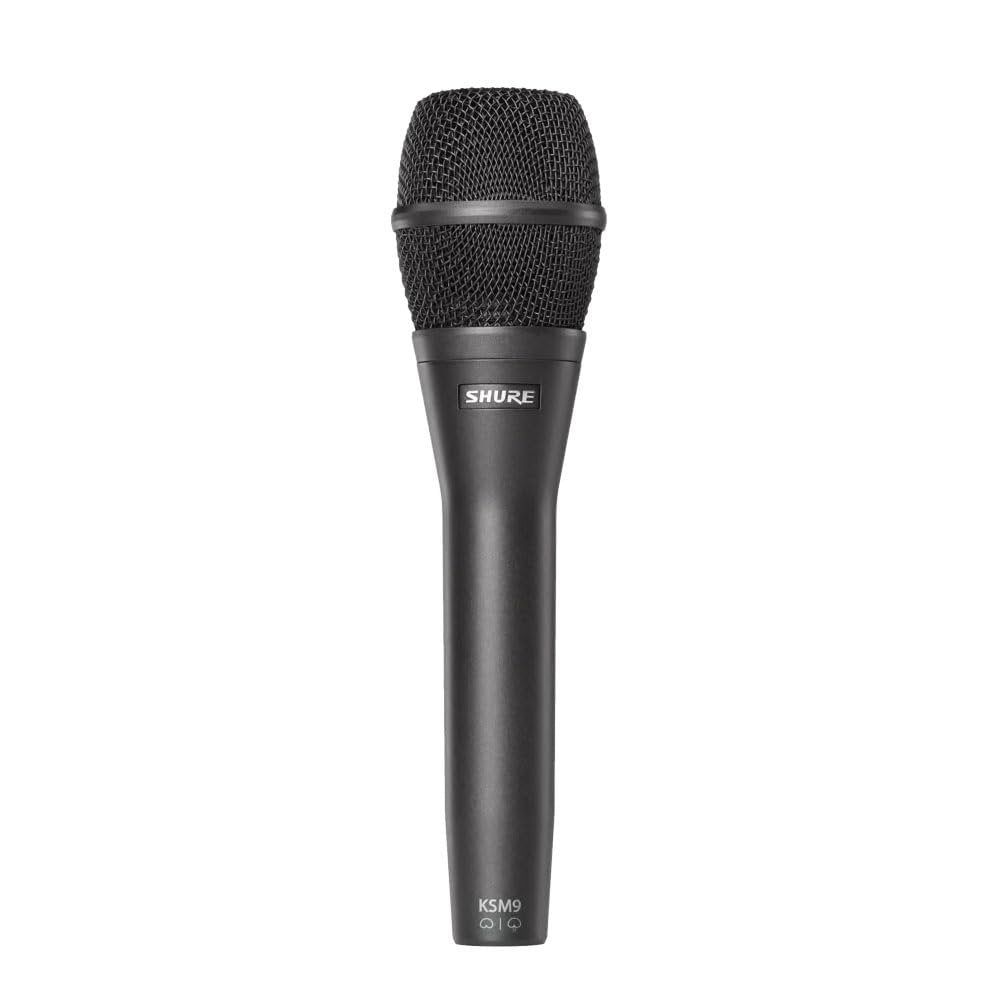 Shure KSM9HS Dual-Diaphragm Condenser Handheld Vocal Microphone, Black