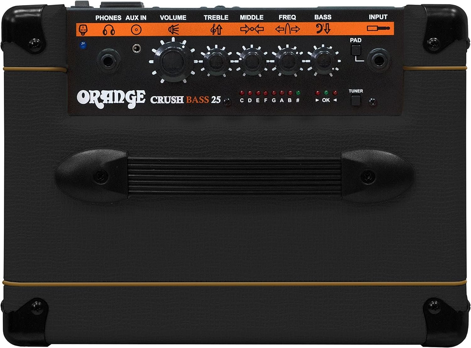 Orange Crush Bass 50 50W 12" Bass Guitar Amplifier and Speaker Combo, Black