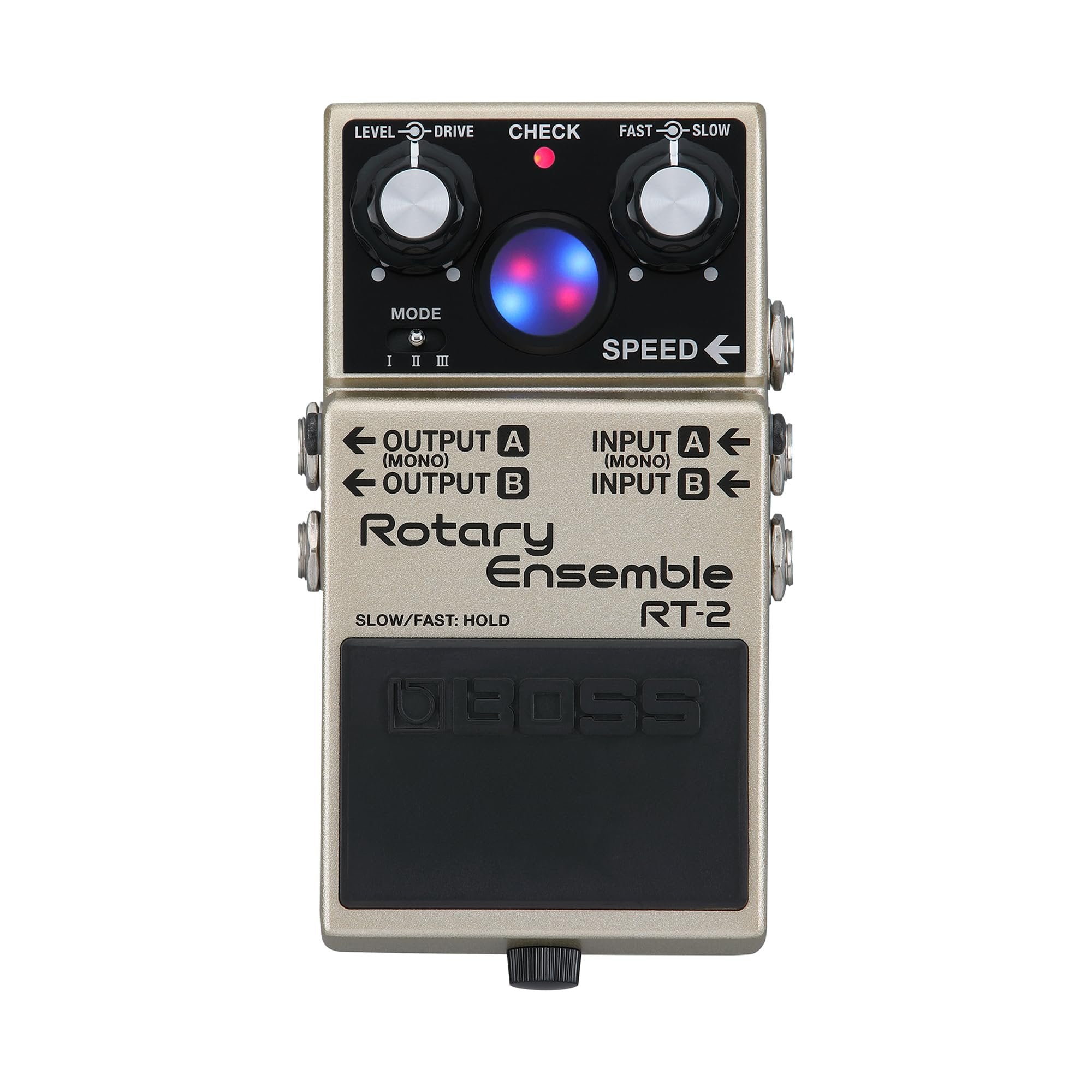 BOSS RT-2 | Compact Rotary Ensemble Pedal | Authentic Rotary Speaker Sounds | Tailored for Guitars & Keyboards | 3 Versatile Modes | Multiple Mod FX in One | Expanded I/O Features