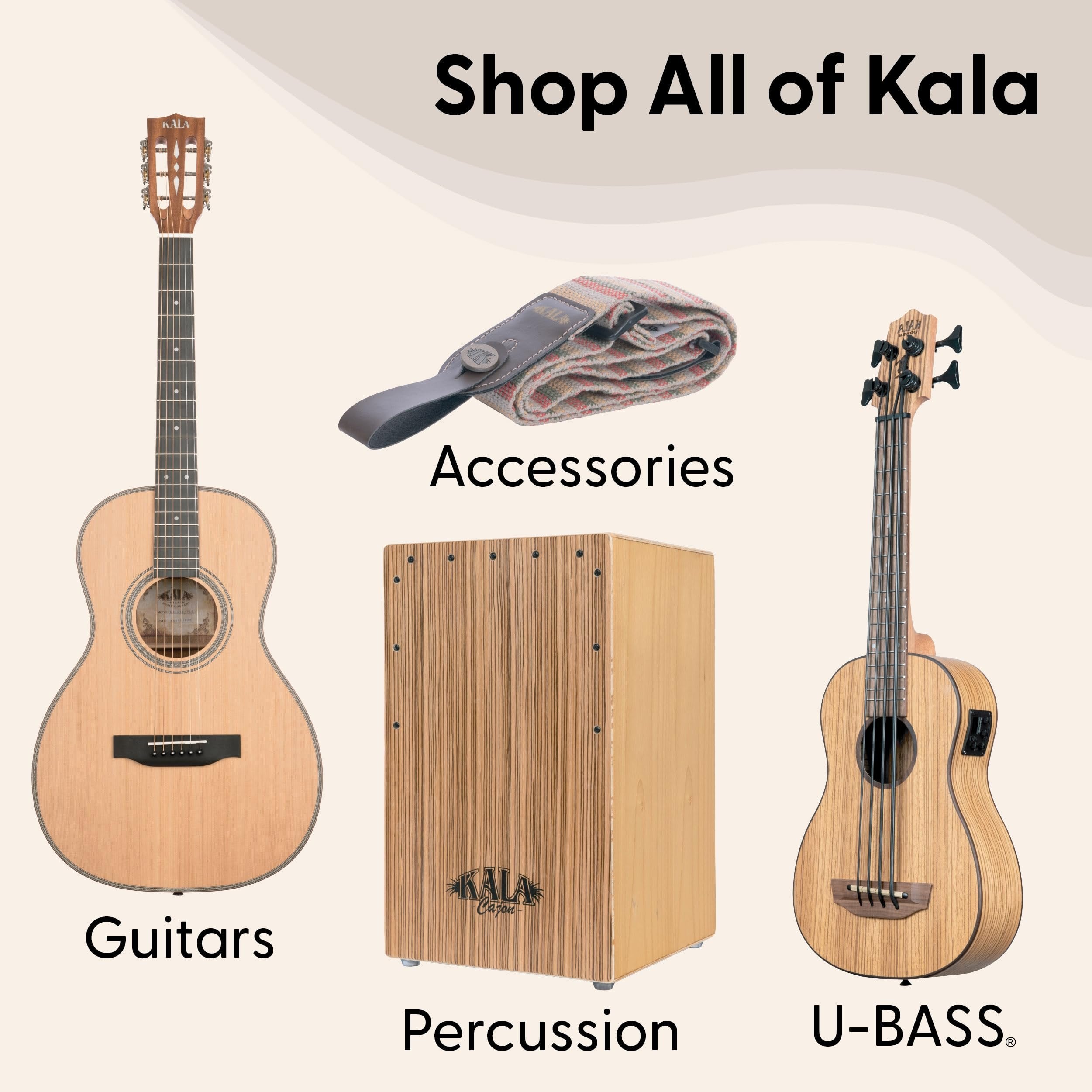 Kala Recycled Soprano Waterman Ukulele Durable, Travel-Ready Instrument