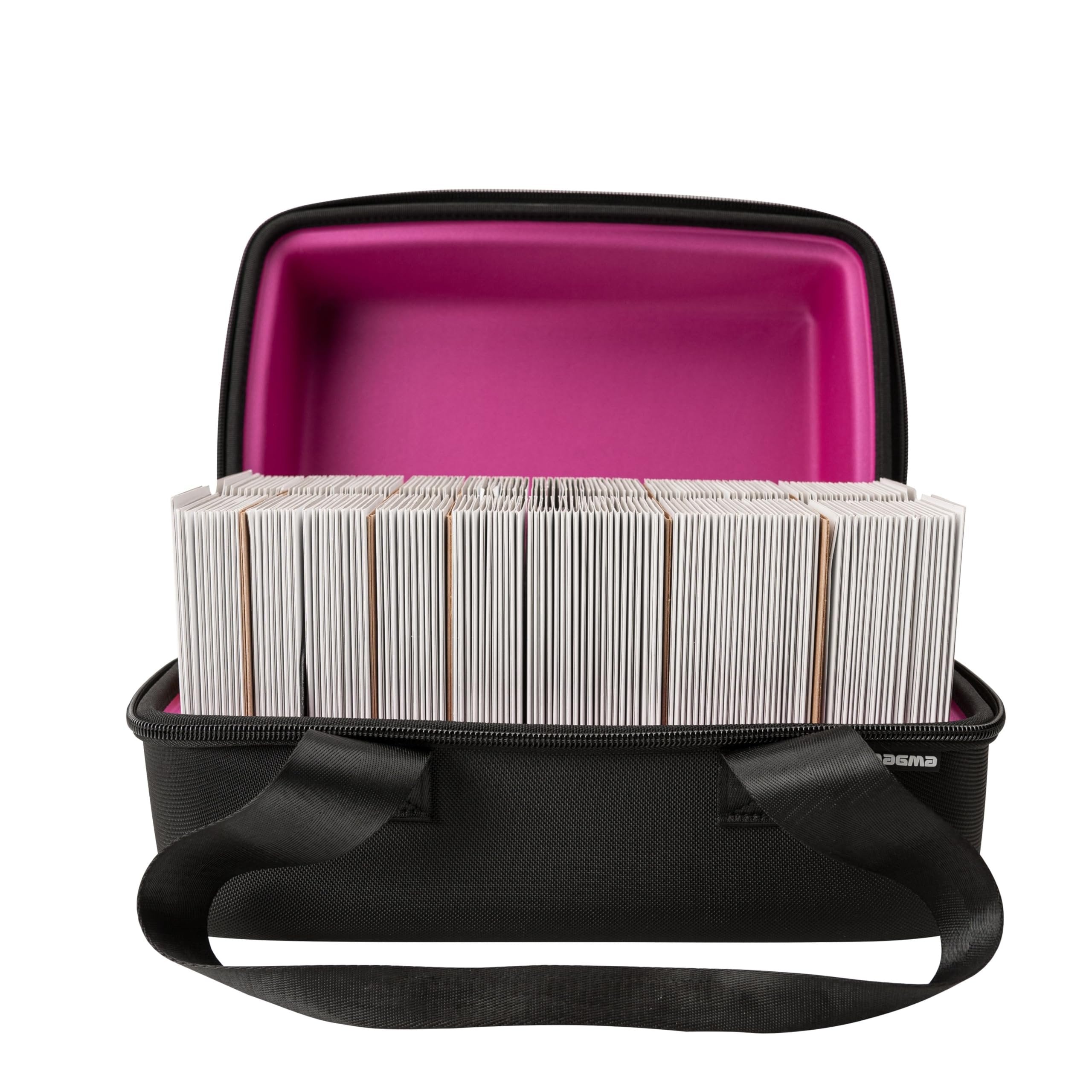 Magma 45 Sandwich Record Bag, Black/Pink, Fits up to 150 Records, Sandwich