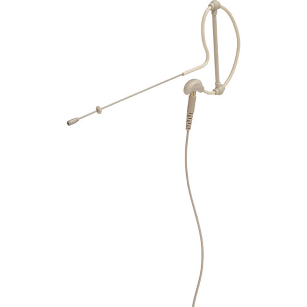 Samson SASE50TX Omnidirectional Earset Condenser Microphone Bundle with 5X Samson Windscreens & Polishing Cloth – 2.5mm Capsule, IP65-Rated, Moisture-Resistant Design (Beige)