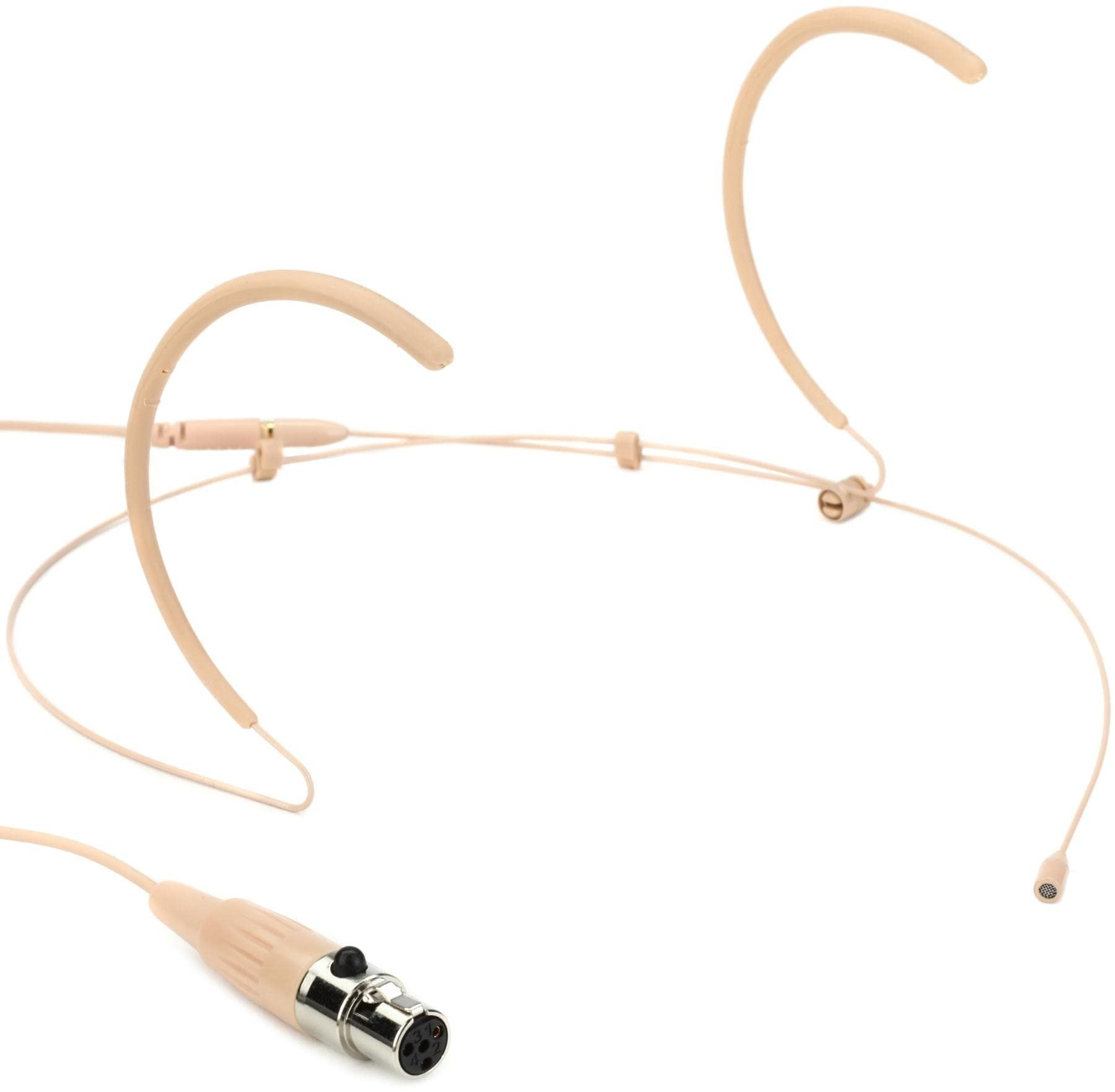 Galaxy Audio HSM8-OBG-4SHU Omnidirectional Earset Microphone with Shure Wireless Connector - Beige