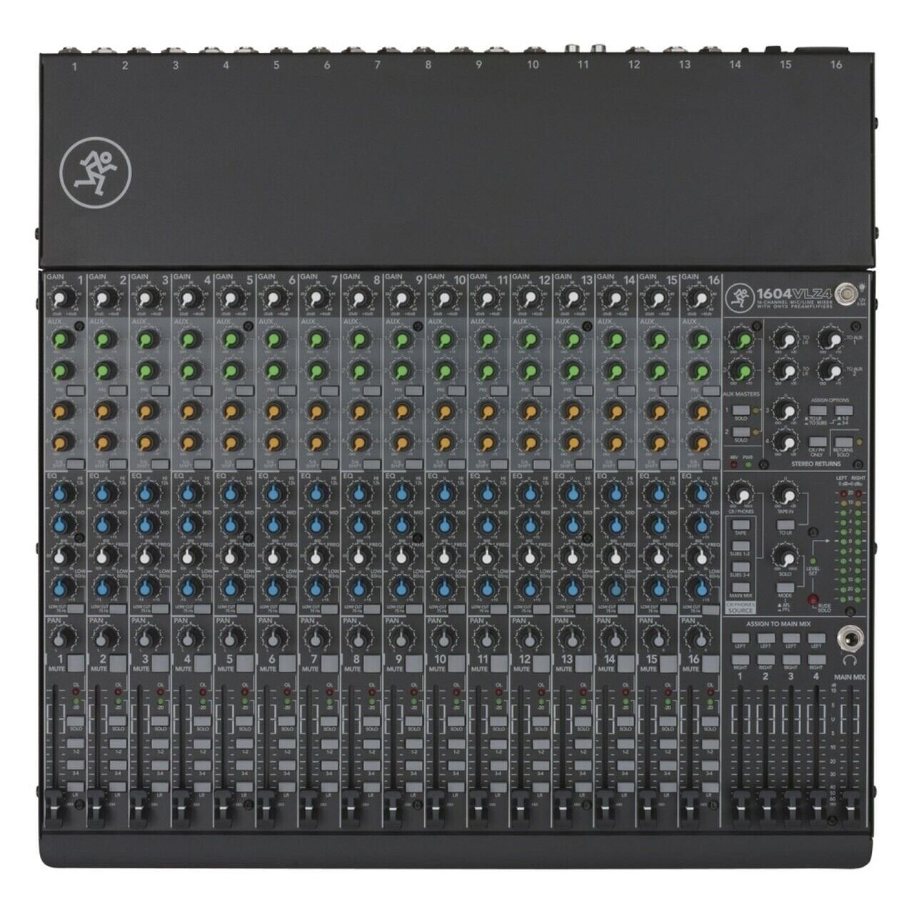 Mackie 1604VLZ4 VLZ4 Series, 16-channel 4-Bus Compact Mixer with Ultra-wide 60dB