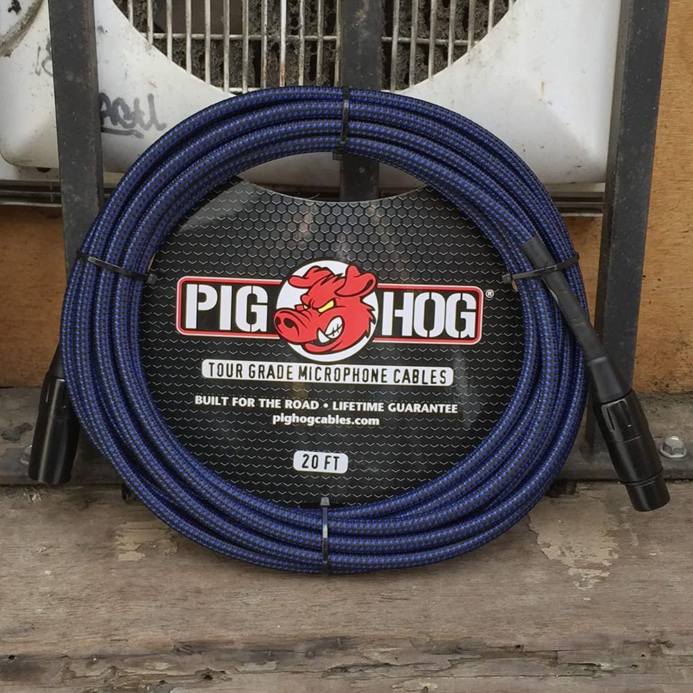 Pig Hog PHM Series Woven High Performance XLR Microphone Cable