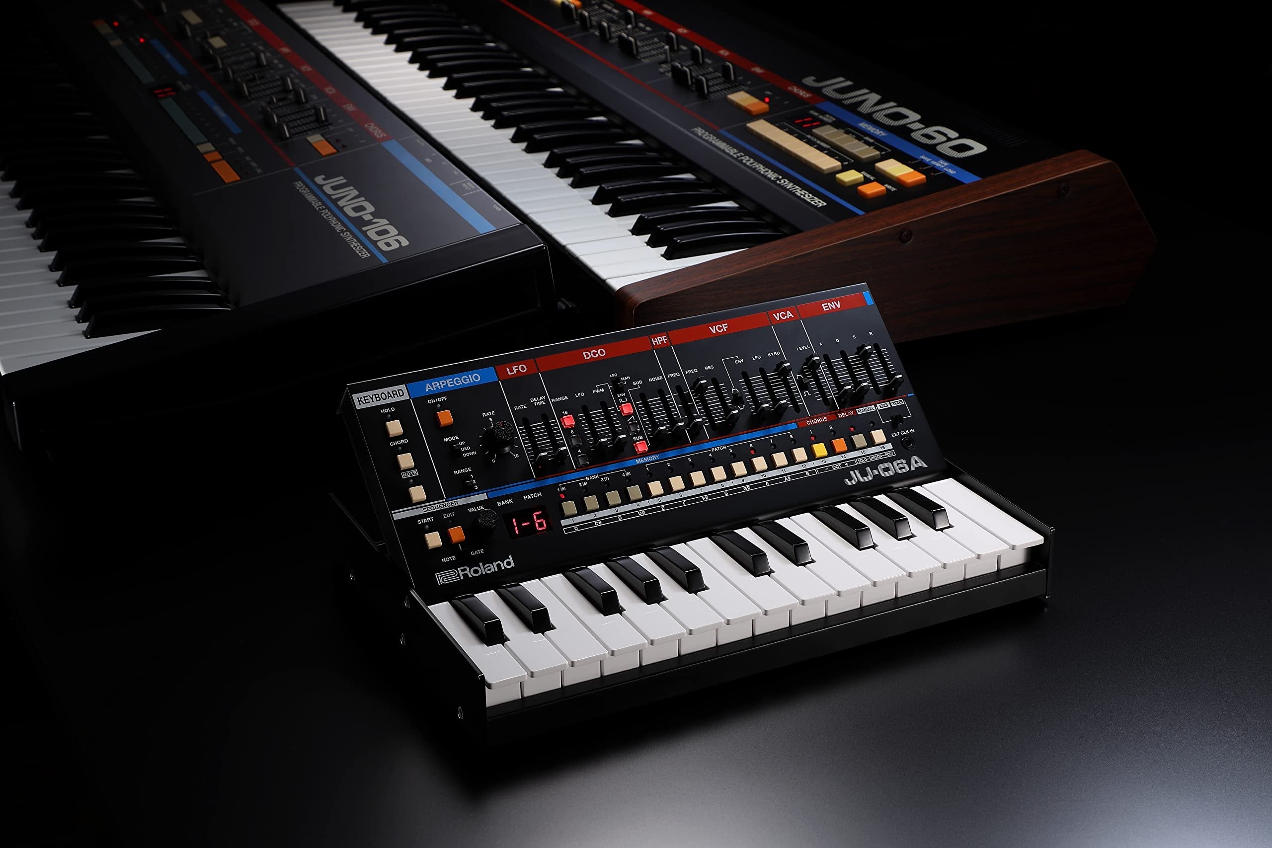 Roland JU-06A Keyboard Synthesizer Sound Module with 8 Patches + 8 Banks