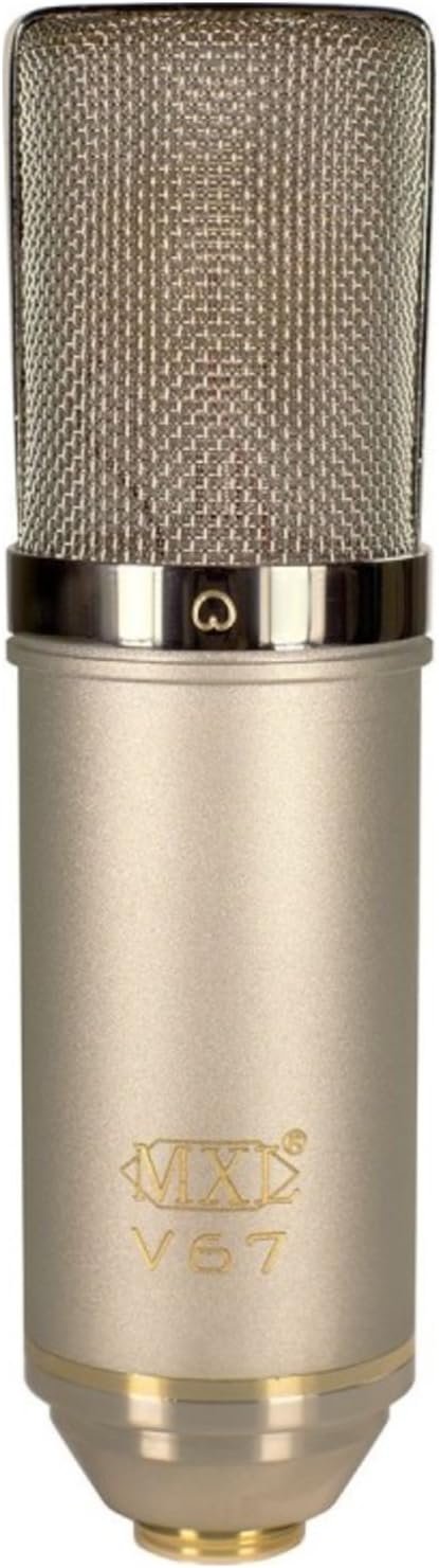 MXL V67I FET Condenser Microphone with Dual Sided Capsule Tuned for “Warm” and Bright.” Voicing