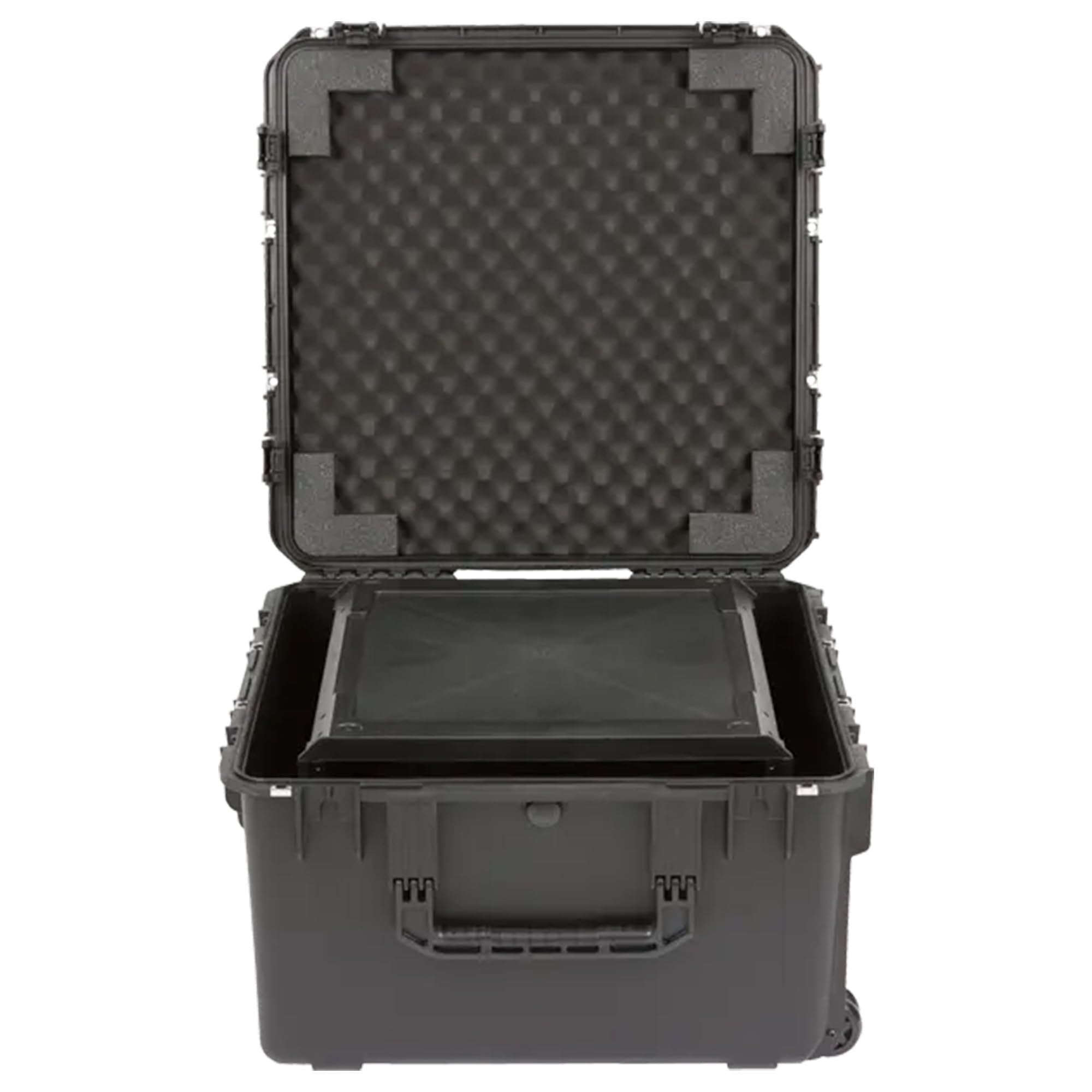 SKB iSeries 6U Fly Rack, Waterproof Polypropylene Hard Case with Durable Latches for Travel and Storage, Ideal for Musicians, 20 Inch, Black