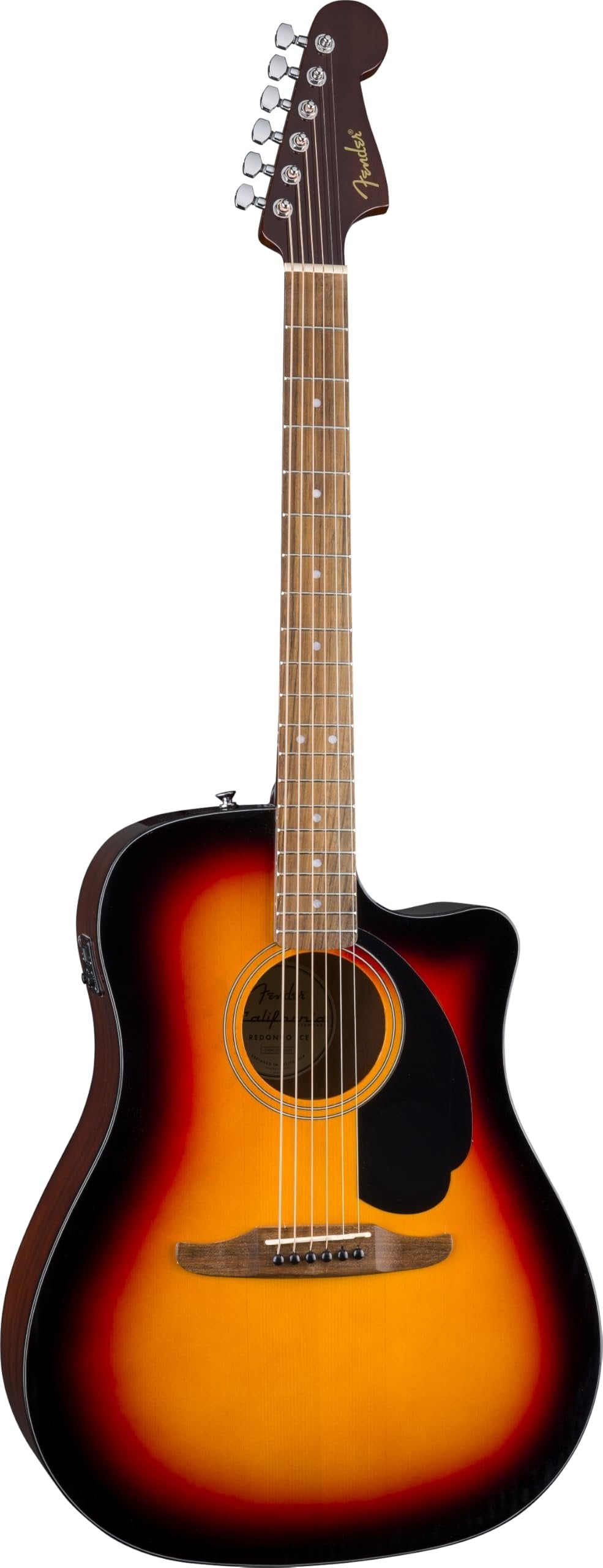 California Standard Redondo CE, Spruce Top, Black Pickguard, 3-Color Sunburst