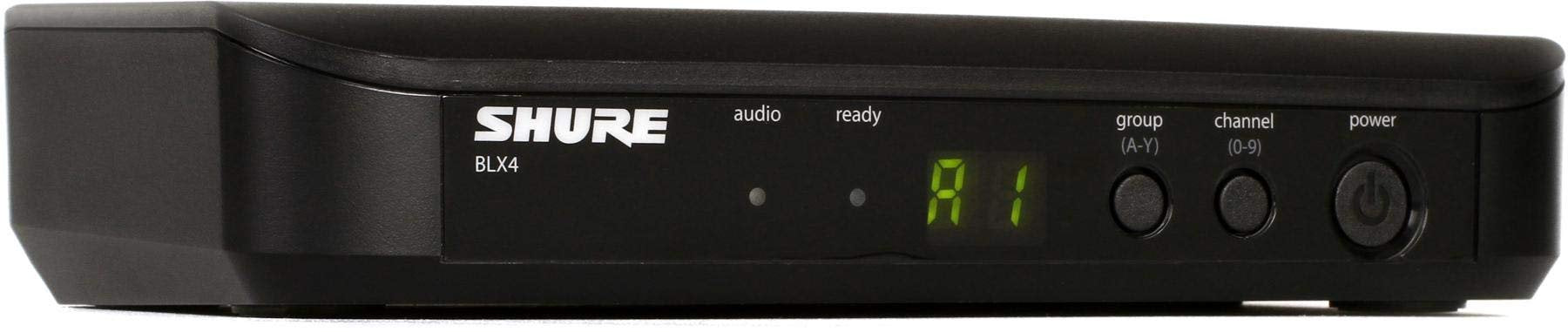 Shure BLX4 Single Channel Receiver - for use with BLX Wireless Systems, Transmitter Sold Separately | J11 Band (BLX4=-J11)