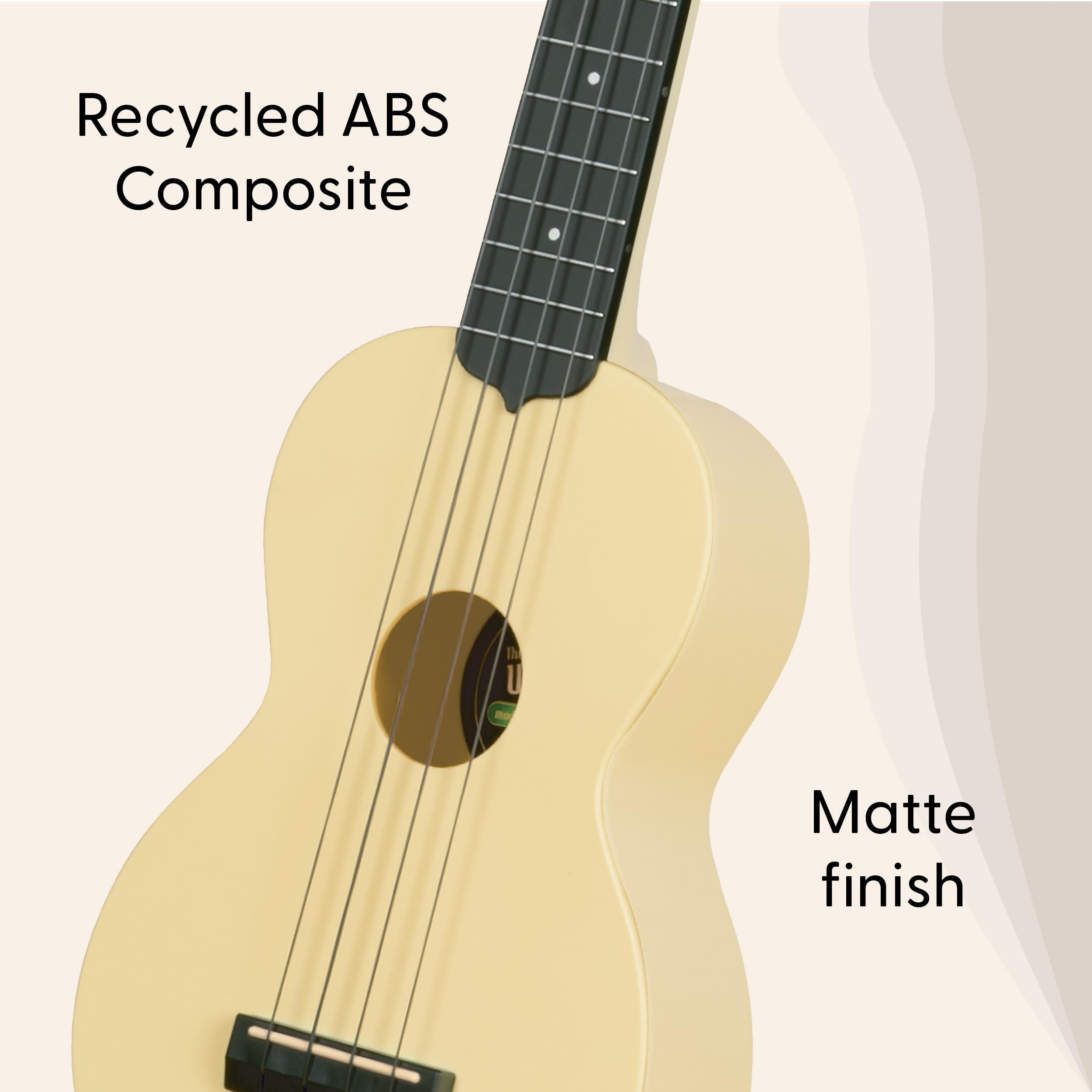 Kala Recycled Soprano Waterman Ukulele Durable, Travel-Ready Instrument