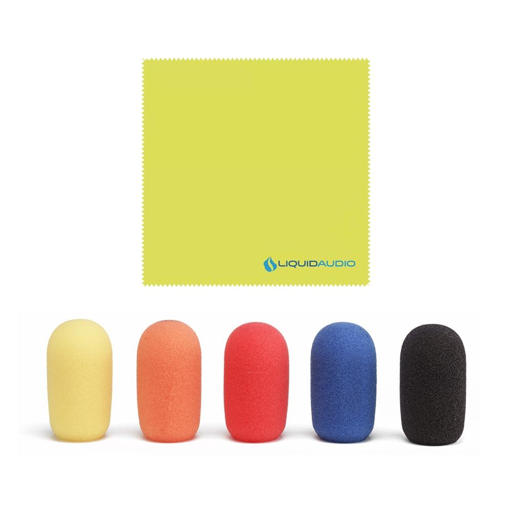 Samson Airline 77 AH7 Fitness Headset Wireless System Channel K2 (490.975 MHz) Bundle with 5 Windscreens and Polishing Cloth – Fitness Instructor Microphone Headset System