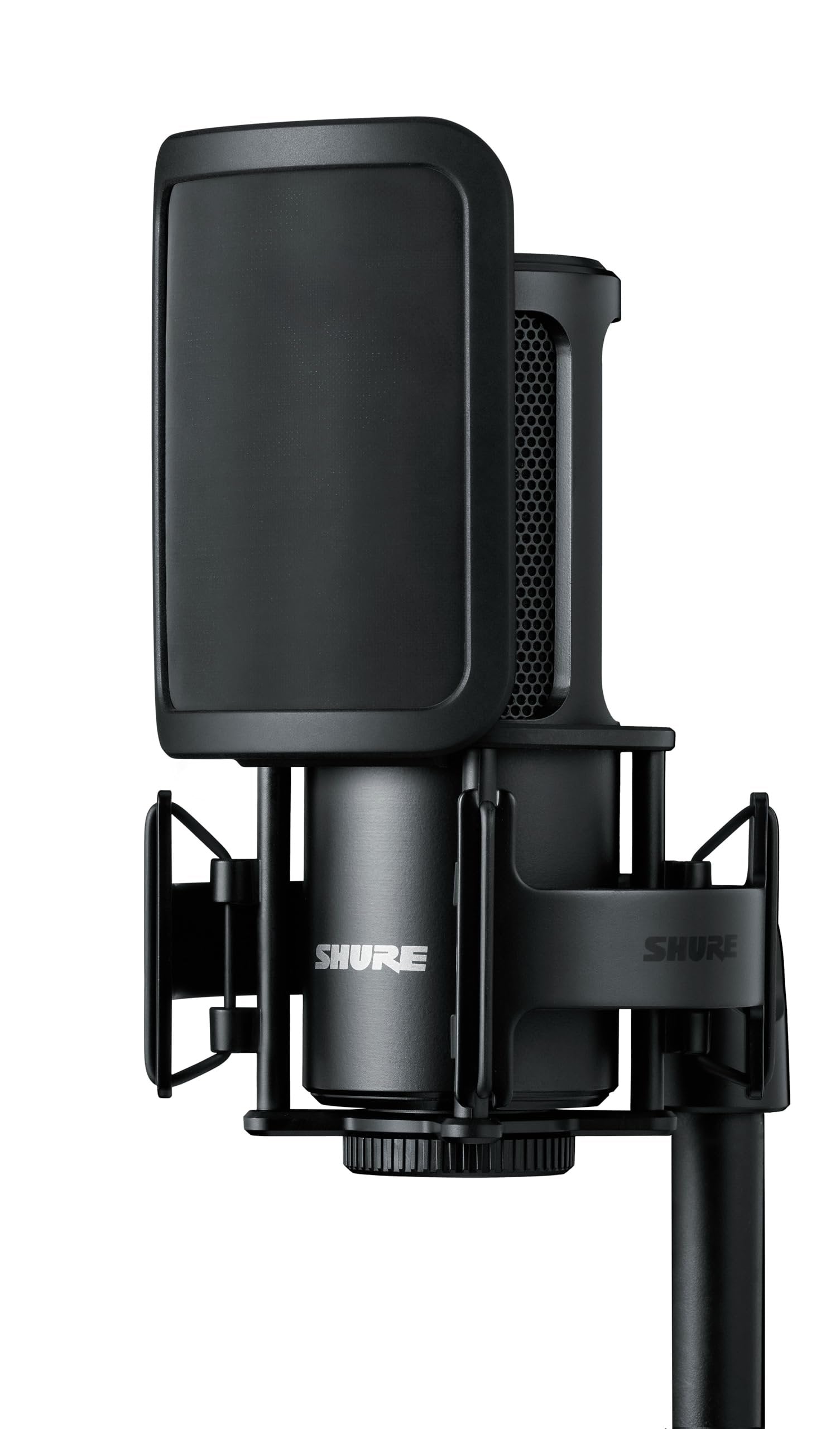 Shure SM4 Studio Recording Microphone Kit, XLR Home Studio Condenser Mic with Mix-Ready Audio - All-Metal Construction, Includes Detachable Magnetic Pop Filter & Shock Mount (SM4-K-KIT)