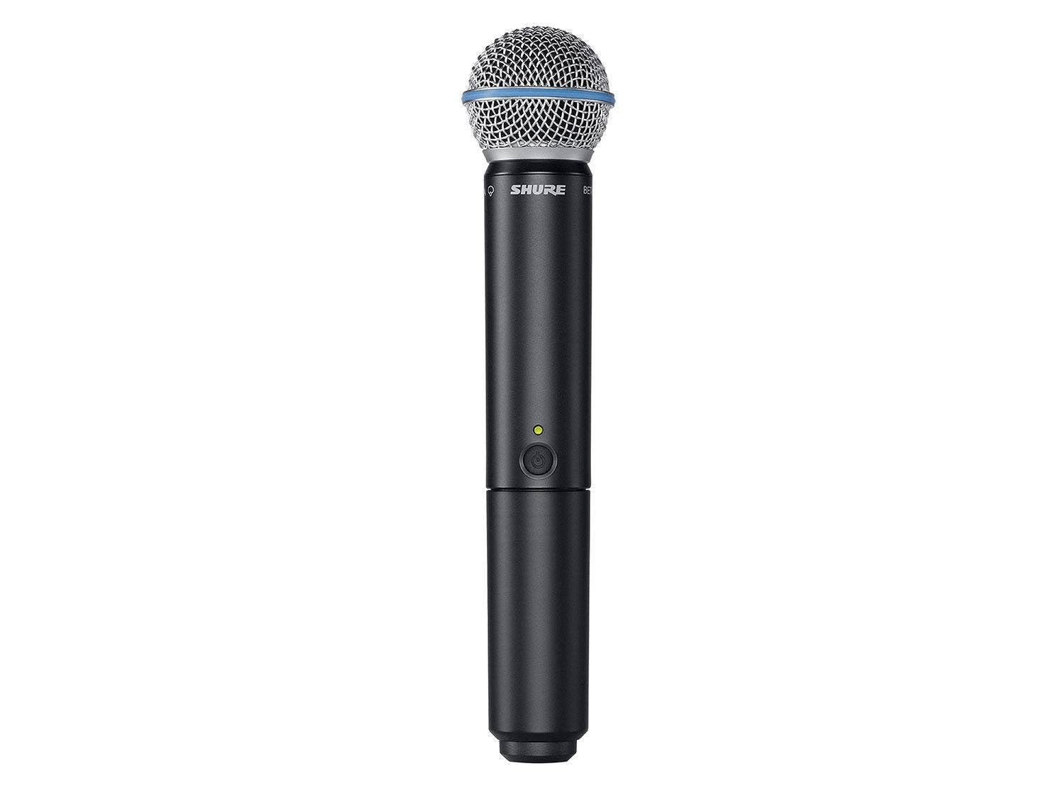 Shure BLX24/B58 Wireless Microphone System - 14-Hour Battery Life, 300 ft Range, UHF | Includes BETA 58A Handheld Vocal Mic, Single Channel Receiver | J11 Band (BLX24/B58-J11)