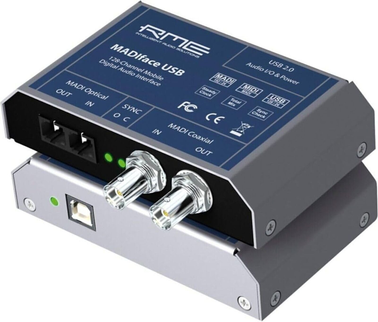 RME MADIface USB 2.0 Audio Interface with 2 x MADI I/O (Optical and Coax), an...
