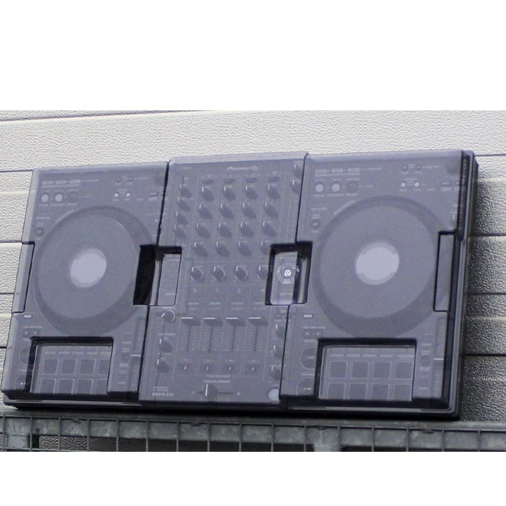 Liquid Audio Decksaver DDJ-FLX10 Cover Bundle with Polishing Cloth – Polycarbonate Protective Cover for Pioneer DDJ-FLX10 DJ Controller, Shields from Dust & Impact, Clear Finish (DS-PC-DDJFLX10)