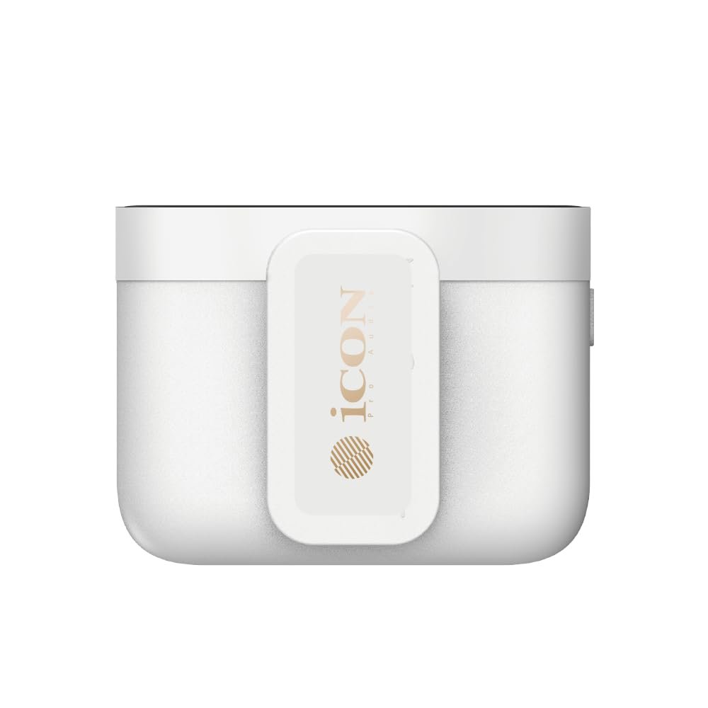 iCON Pro Audio AirMic Pro (2 TX + 1 RX + Charging Case) Wireless Lavalier Microphone, 250m (820 ft.) Range, 24-Hour Battery, Noise Cancellation, for PC, iPhone, Andriod, Interviews, Vlogs