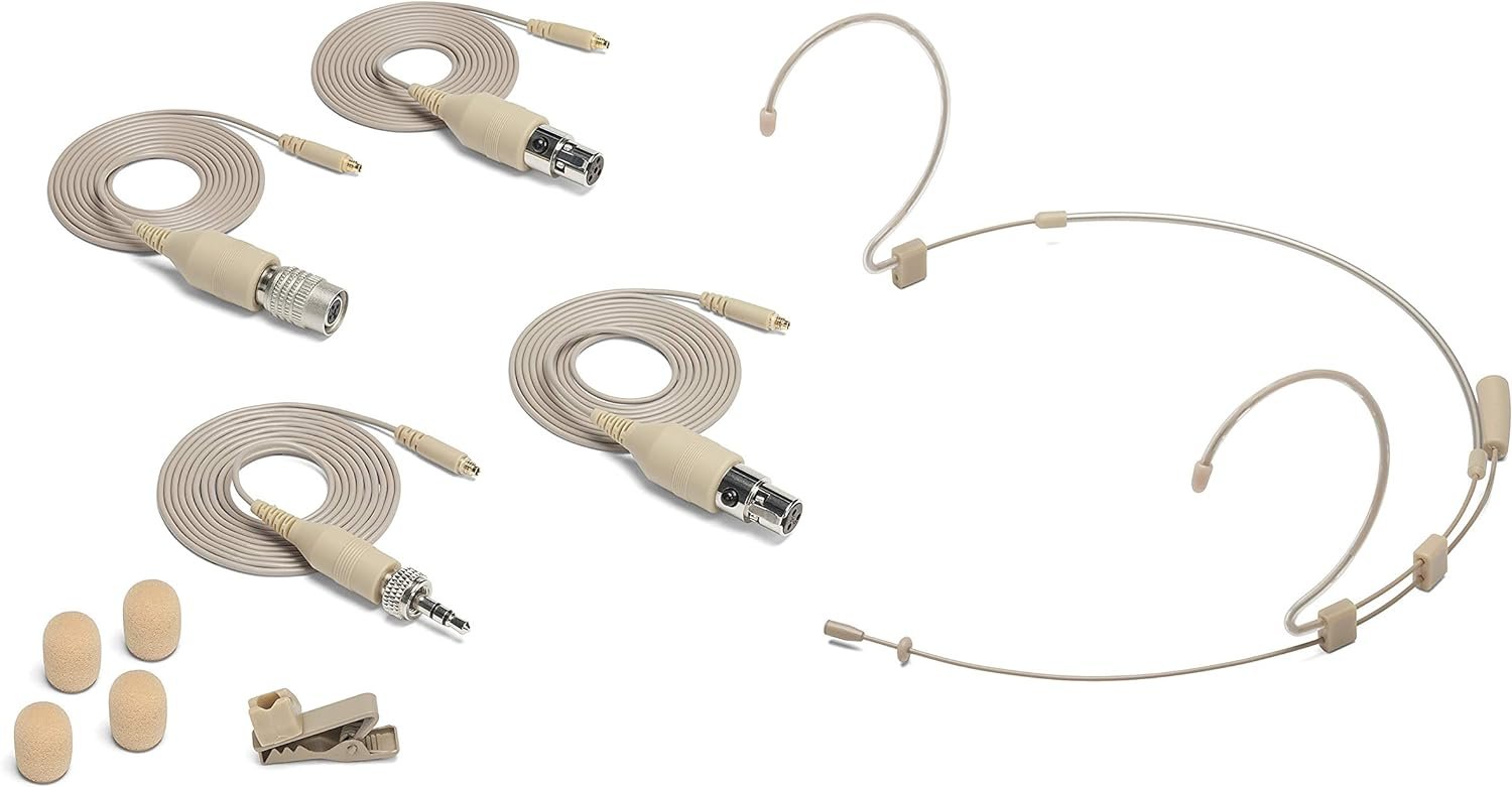 Samson DE50x Professional Omnidirectional Headset Microphone, Tan