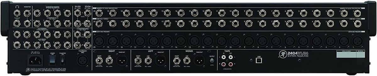 Mackie 2404VLZ4 VLZ4 Series, 24-channel 4-bus FX Mixer with Ultra-wide 60dB