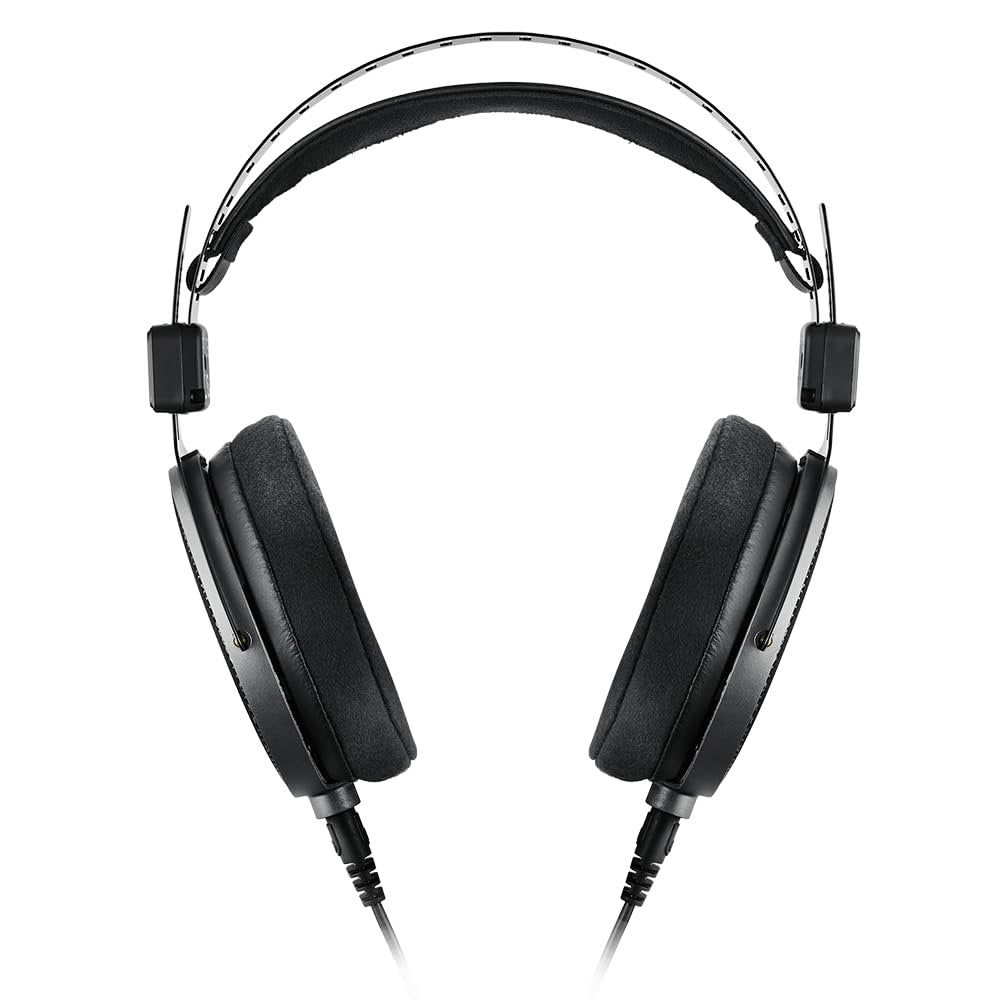 Audio-Technica ATH-R70xa Professional Open-Back Reference Headphones Bundle with 25ft Pig Hog Headphone Extension Cable (1/4") & Polishing Cloth – Studio Monitoring, Mixing & Critical Listening