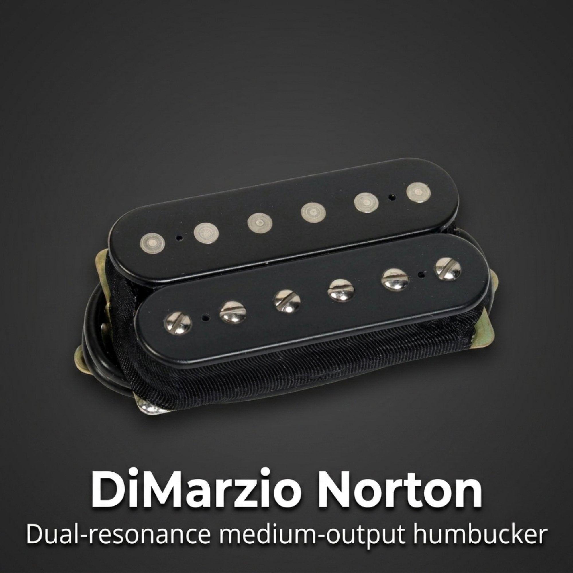 DiMarzio DP160FBK Norton® Humbucker Guitar Pickup, F-Spaced, Black
