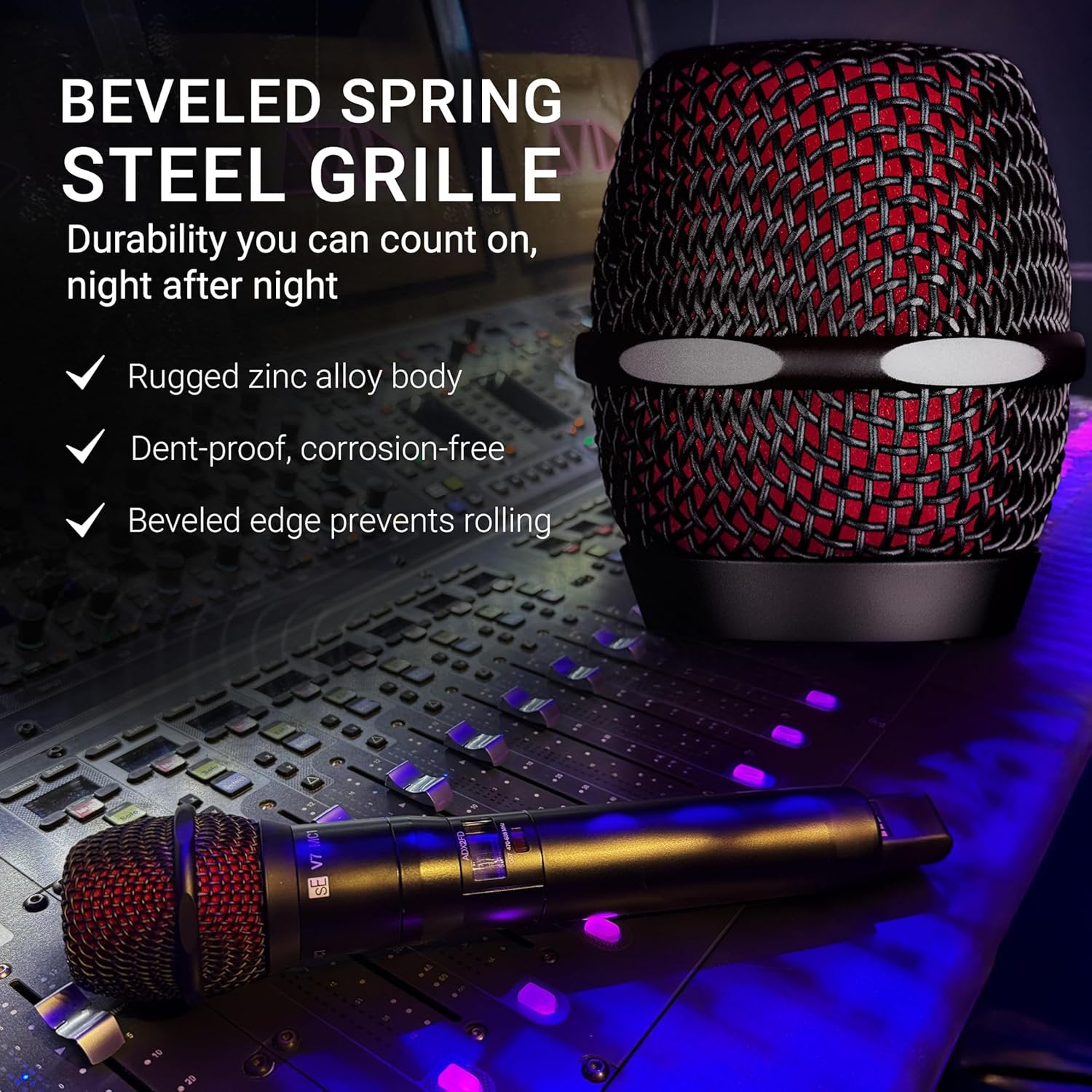 SE ELECTRONICS V7 MG Gold Mic Grille - Compatible with V7, V7 MC Wireless Series, V7 Switch, V7 PTT, V3 & V2 Microphones