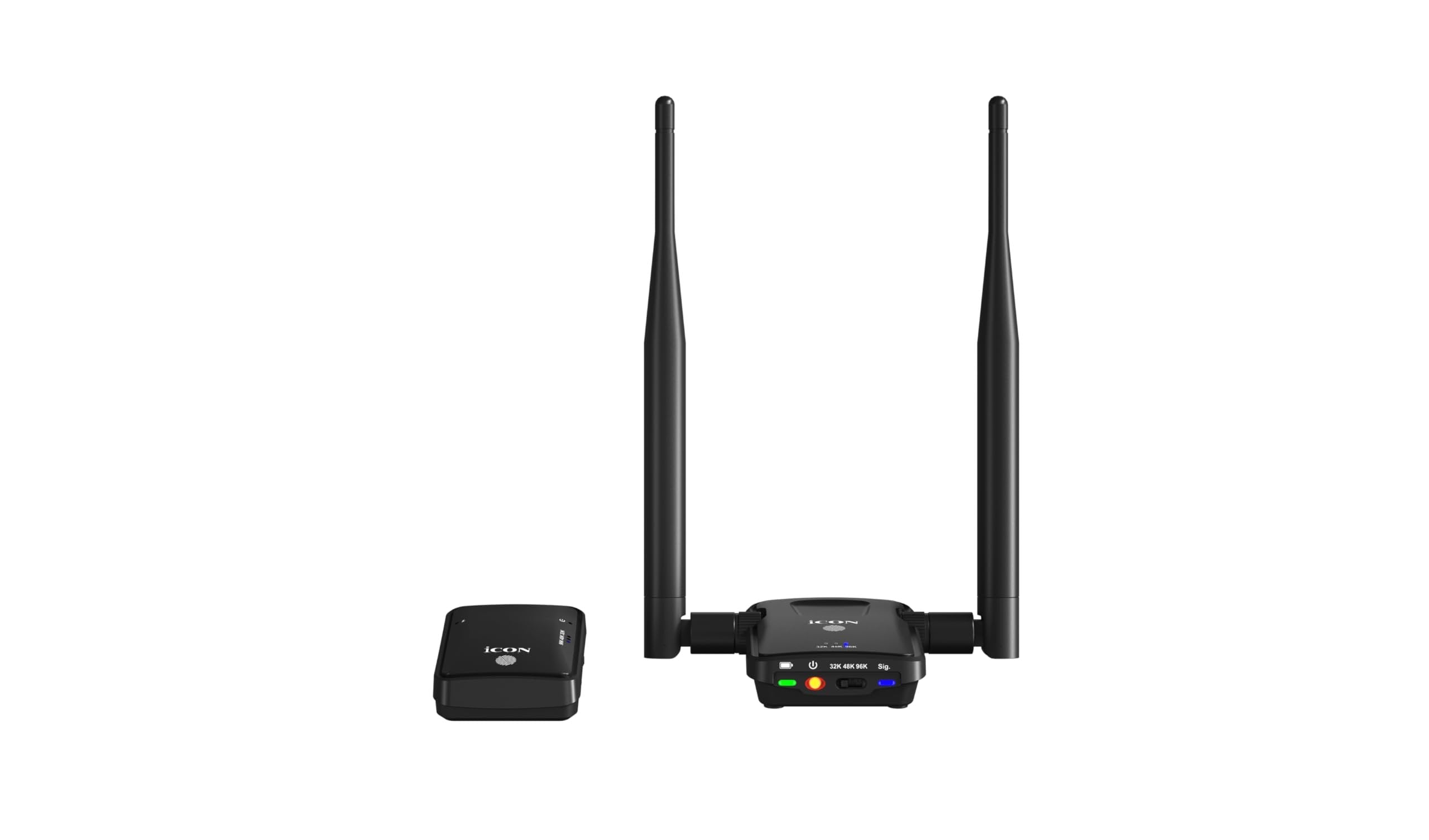 iCON Airmon Pro Wireless In-Ear Monitor System – 96kHz Lossless Audio, Ultra-Low Latency Under 2ms, Rechargeable Transmitter + Receiver, Supports Unlimited Receivers – For Studio, Stage, DJs