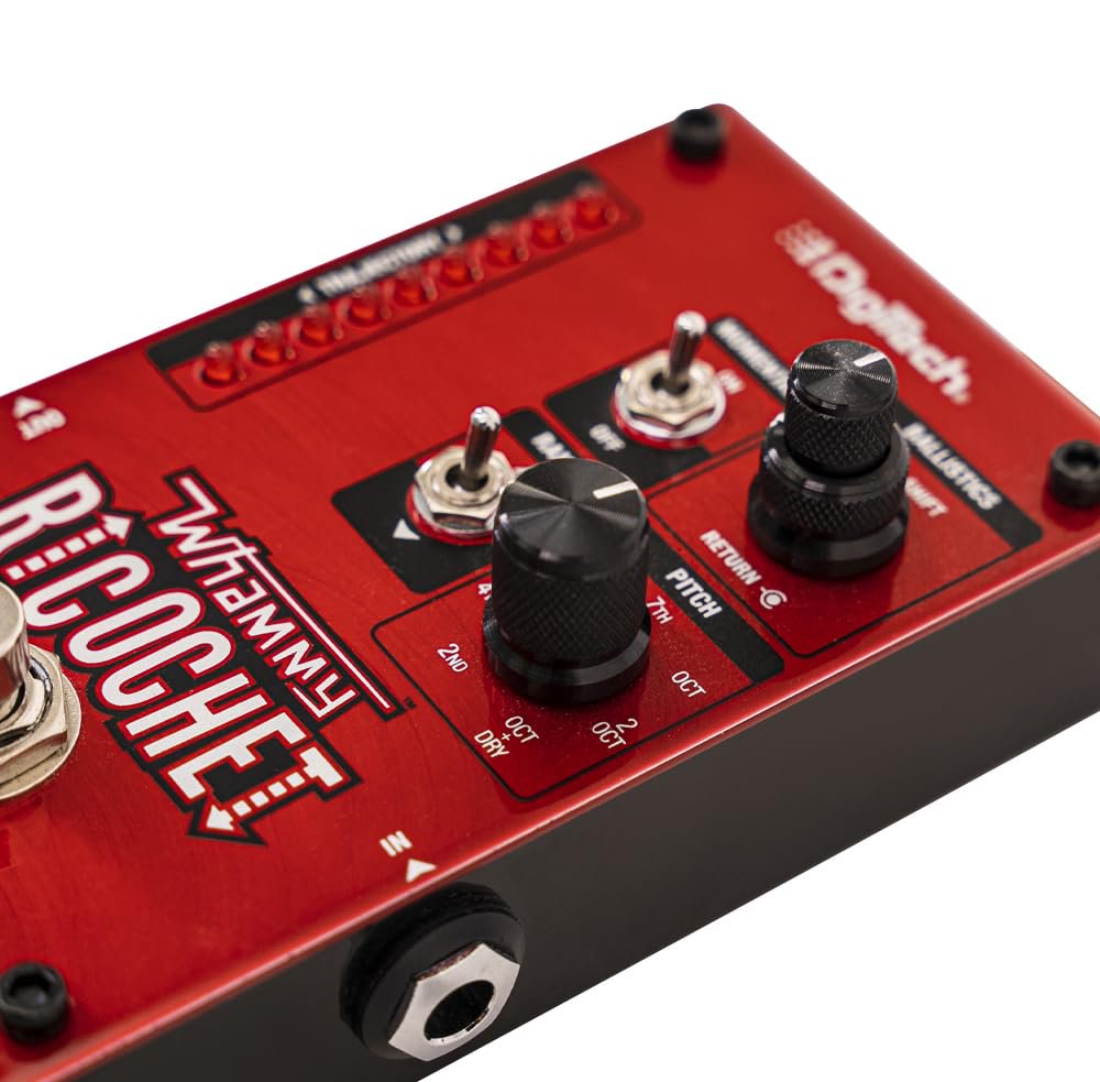 Digitech Mini Guitar Pitch Effect Pedal, Red (WHAMMY RICOCHET)