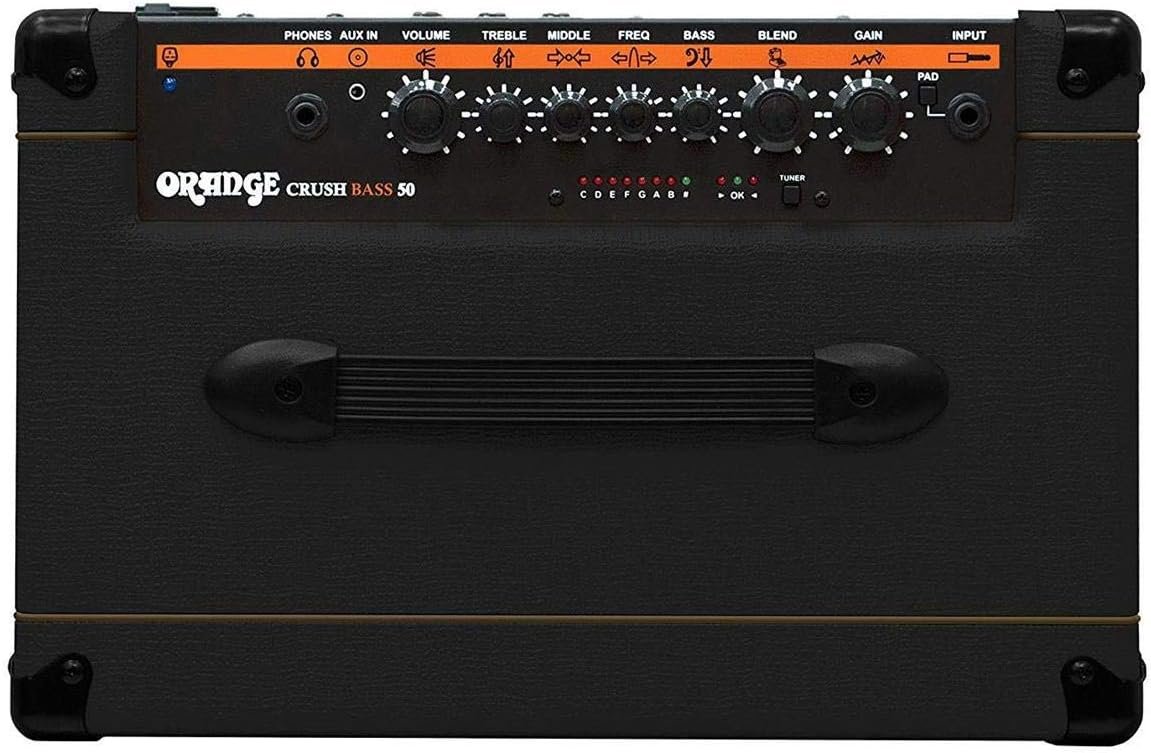 Orange Crush Bass 50 50W 12" Bass Guitar Amplifier and Speaker Combo, Black