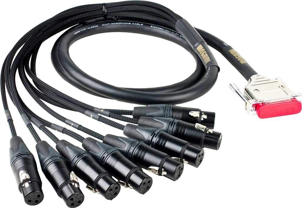 Mogami 3' Gold 8-Channel DB-25 to XLR Female Analog Snake Cable