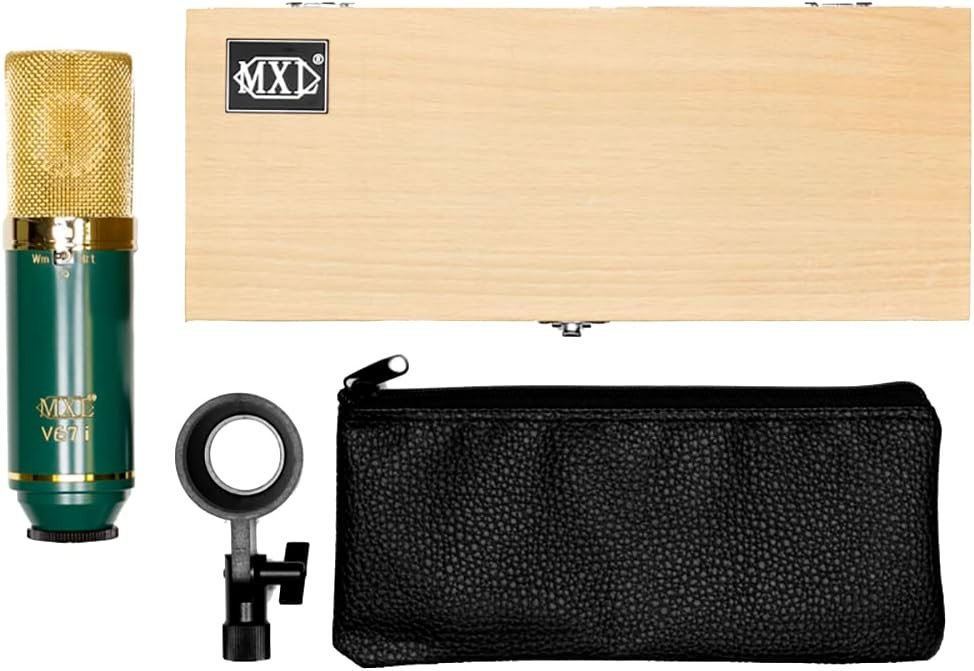 MXL V67I FET Condenser Microphone with Dual Sided Capsule Tuned for “Warm” and Bright.” Voicing