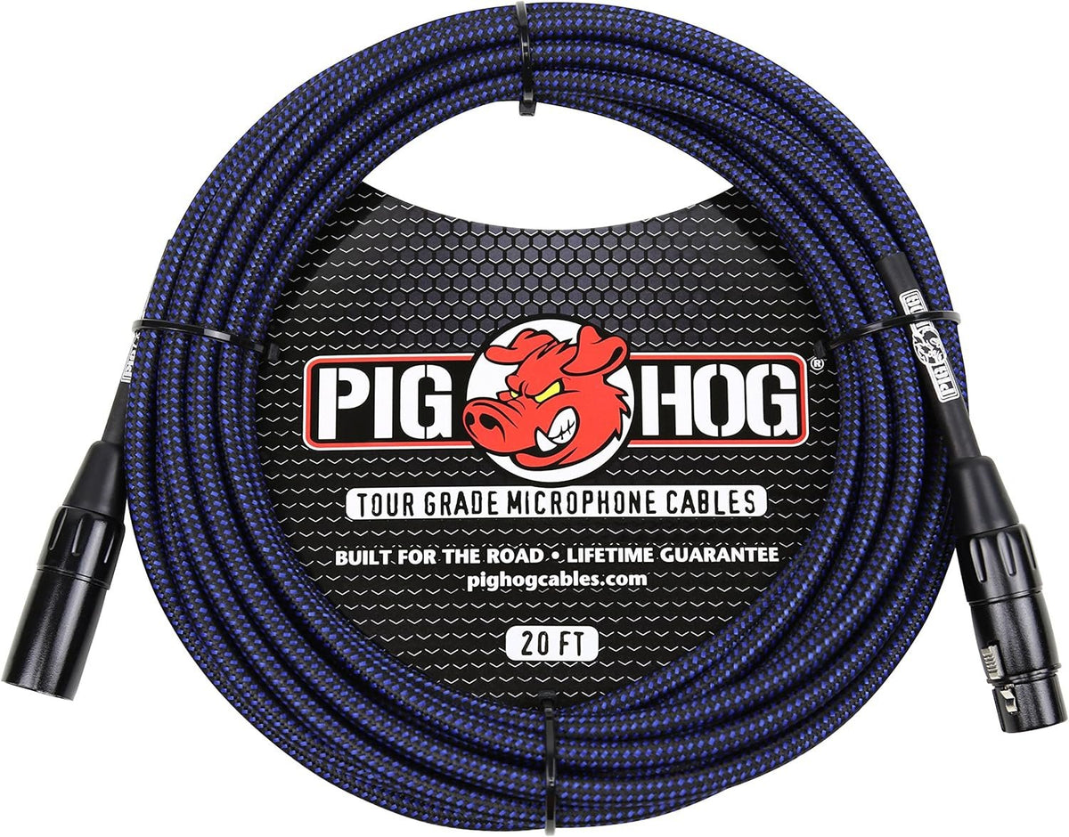 Pig Hog PHM Series Woven High Performance XLR Microphone Cable