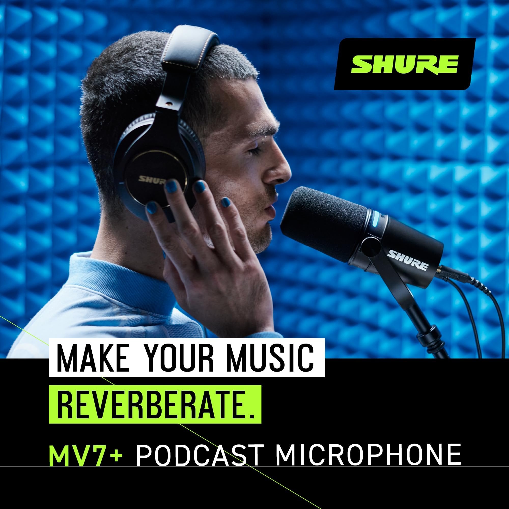 Shure MV7 USB Podcast Microphone - Silver
