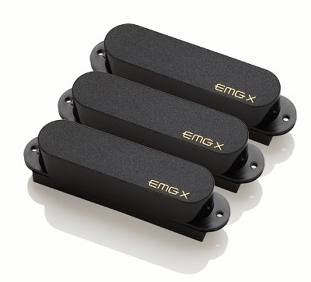 EMG SAX Strat Single Coil Pickup Set - black