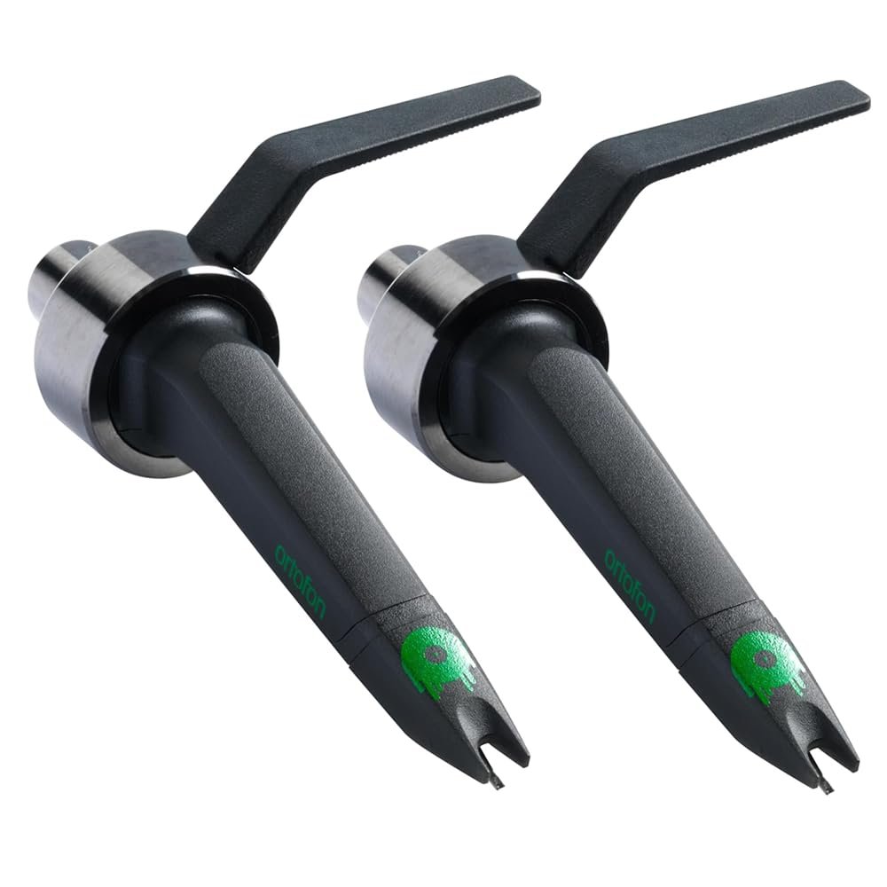 Ortofon 2x Concorde MK2 Mix Single Cartridge Bundle with Polishing Cloth – Twin Pack DJ Cartridges for Scratch and Mix Performance with Spherical Stylus and Durable Design