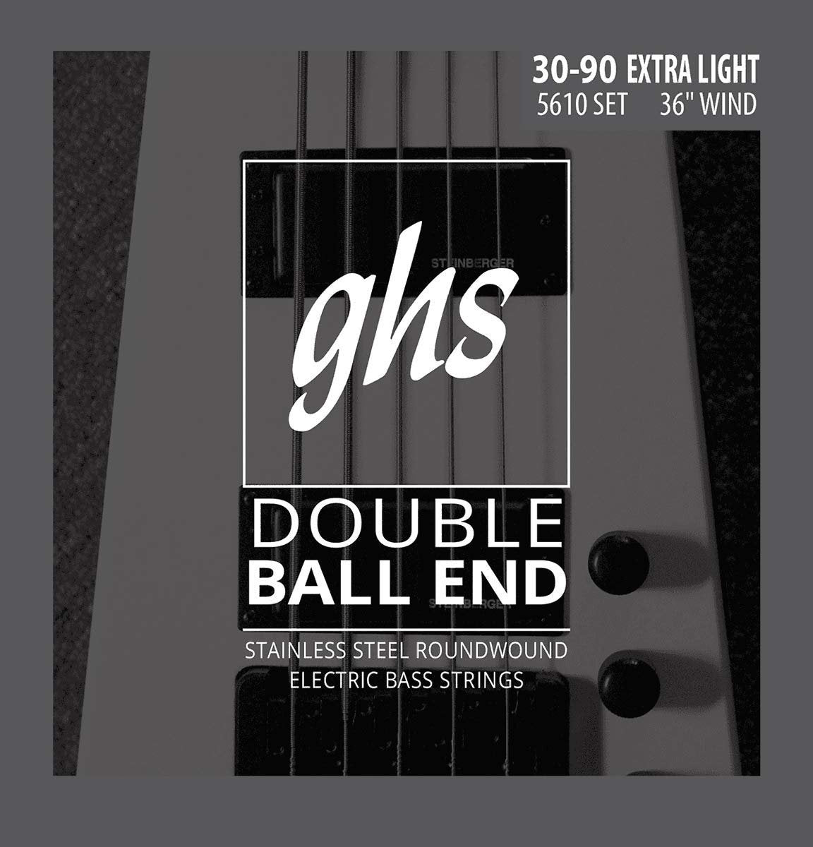 GHS 5610 30-90 Extra Light Bass Double Ball End String Set