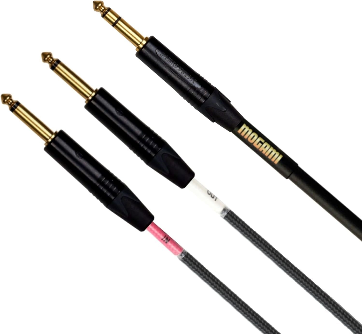 Mogami Gold Insert Cable – 1/4" TRS to Dual 1/4" TS, Send/Receive, Gold Contacts