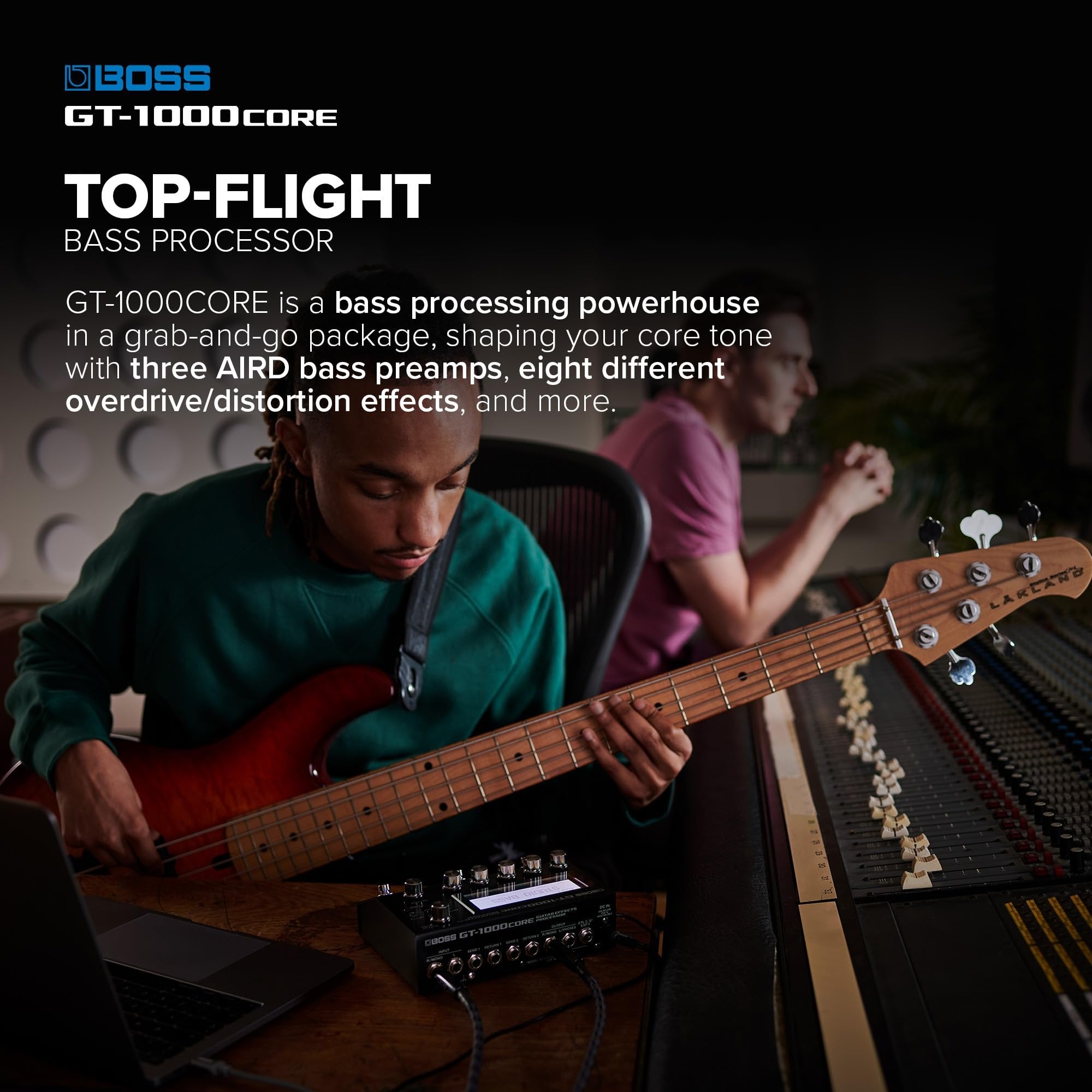 BOSS GT-1000CORE Guitar Effects Processor in a Compact Pedal | Unlimited Sound Creation | Unmatched Sound Quality with 32-Bit AD/DA | 32-Bit Floating-Point Processing | Cutting-Edge AIRD Technology