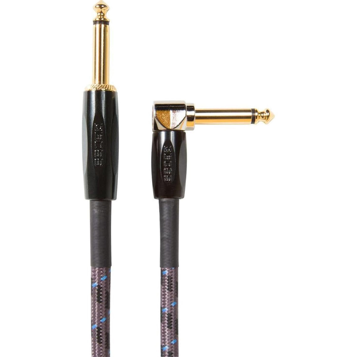 BOSS 15-Feet (4.5m) Instrument Cable, Straight/Angle ¼” Jack (BIC-15A)