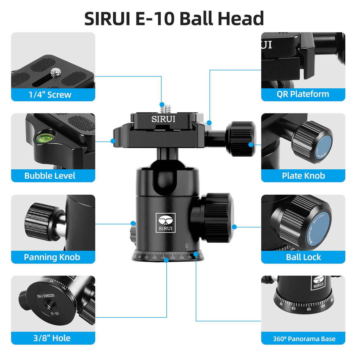 SIRUI AT-125 Carbon Fiber Travel Tripod with Ball Head