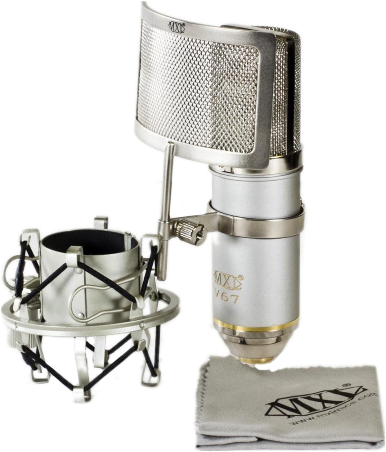 MXL V67I FET Condenser Microphone with Dual Sided Capsule Tuned for “Warm” and Bright.” Voicing