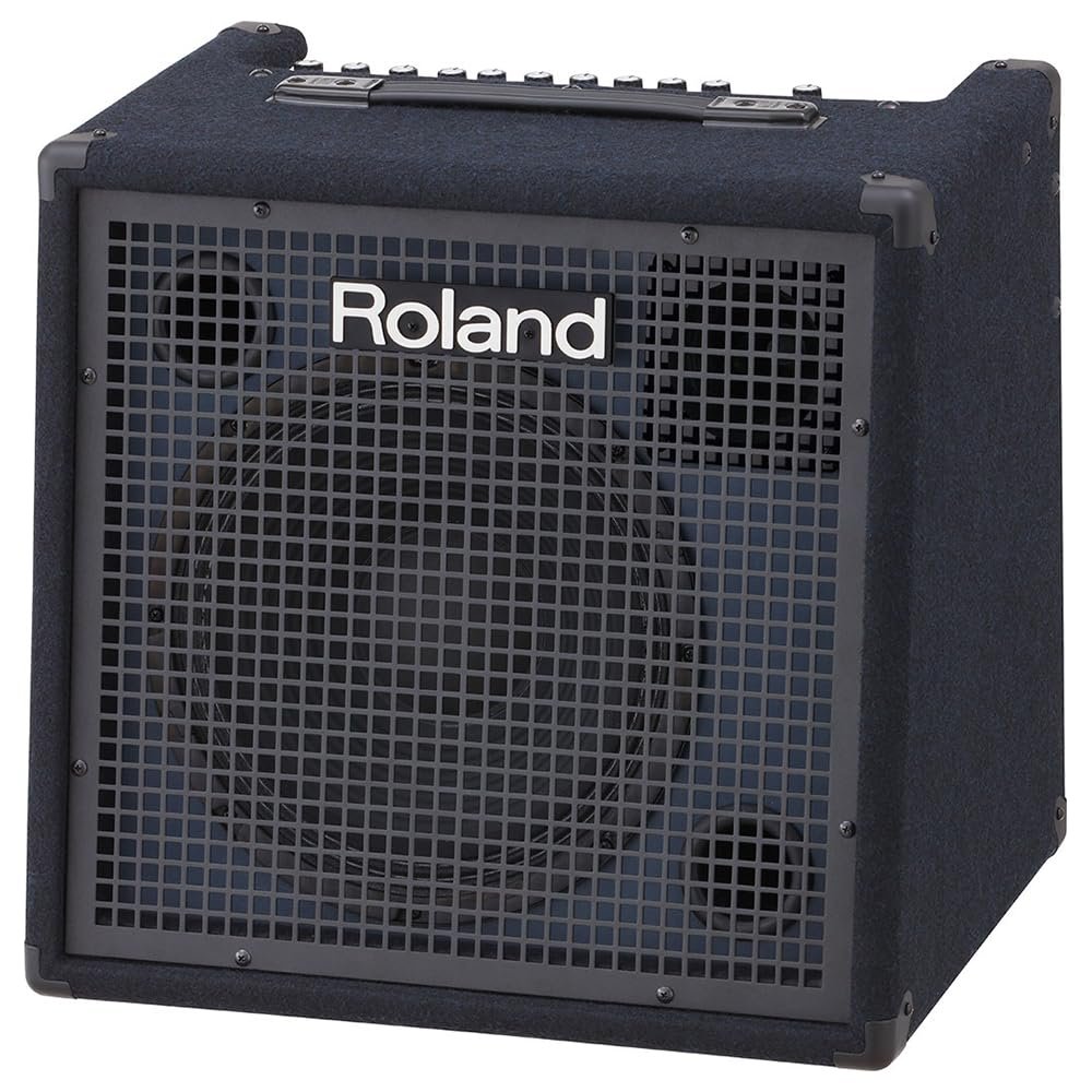 Roland KC-400 4-Channel Stereo Mixing Keyboard Amplifier Bundle with 25ft Pig Hog 9.2mm Speaker Cable & Polishing Cloth – 150-Watt Output, 12" Woofer, Flexible I/O, and Powerful Sound Projection