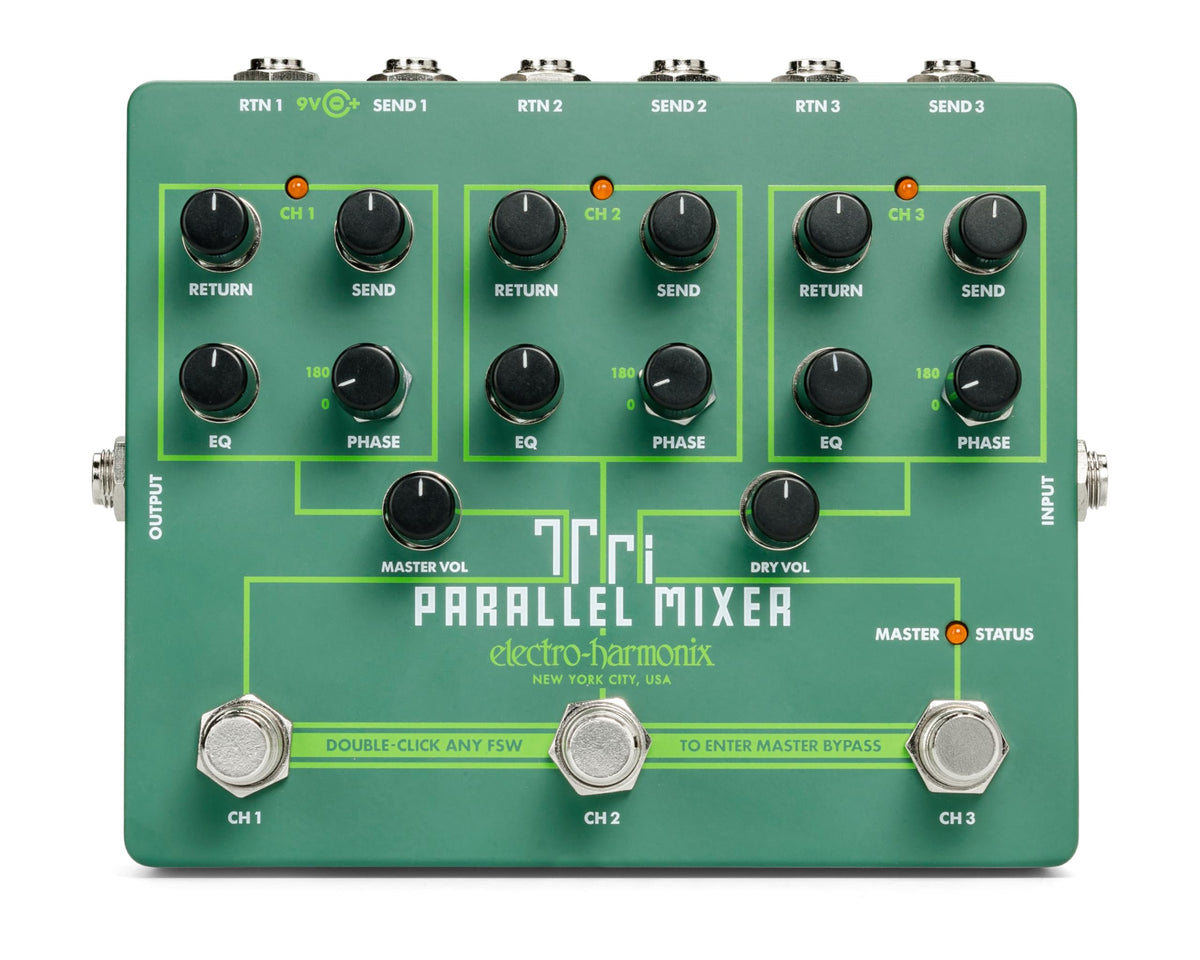 Electro-Harmonix Tri Parallel Mixer Effects Loop Mixer/Switcher Pedal