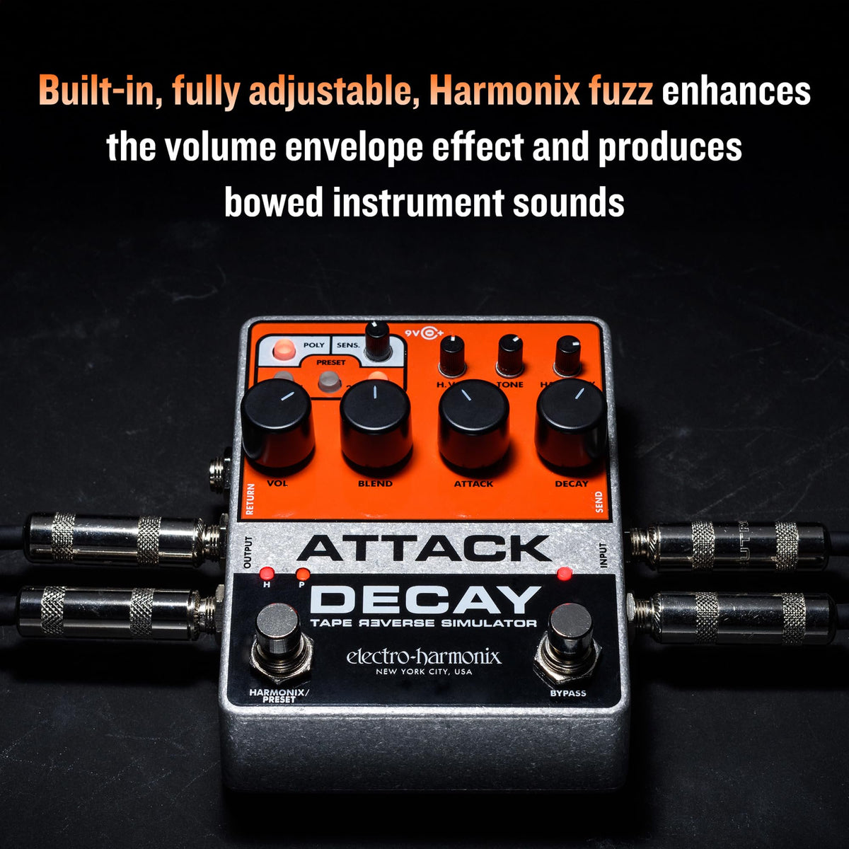 Electro-Harmonix Attack Decay Tape Reverse Simulator Pedal