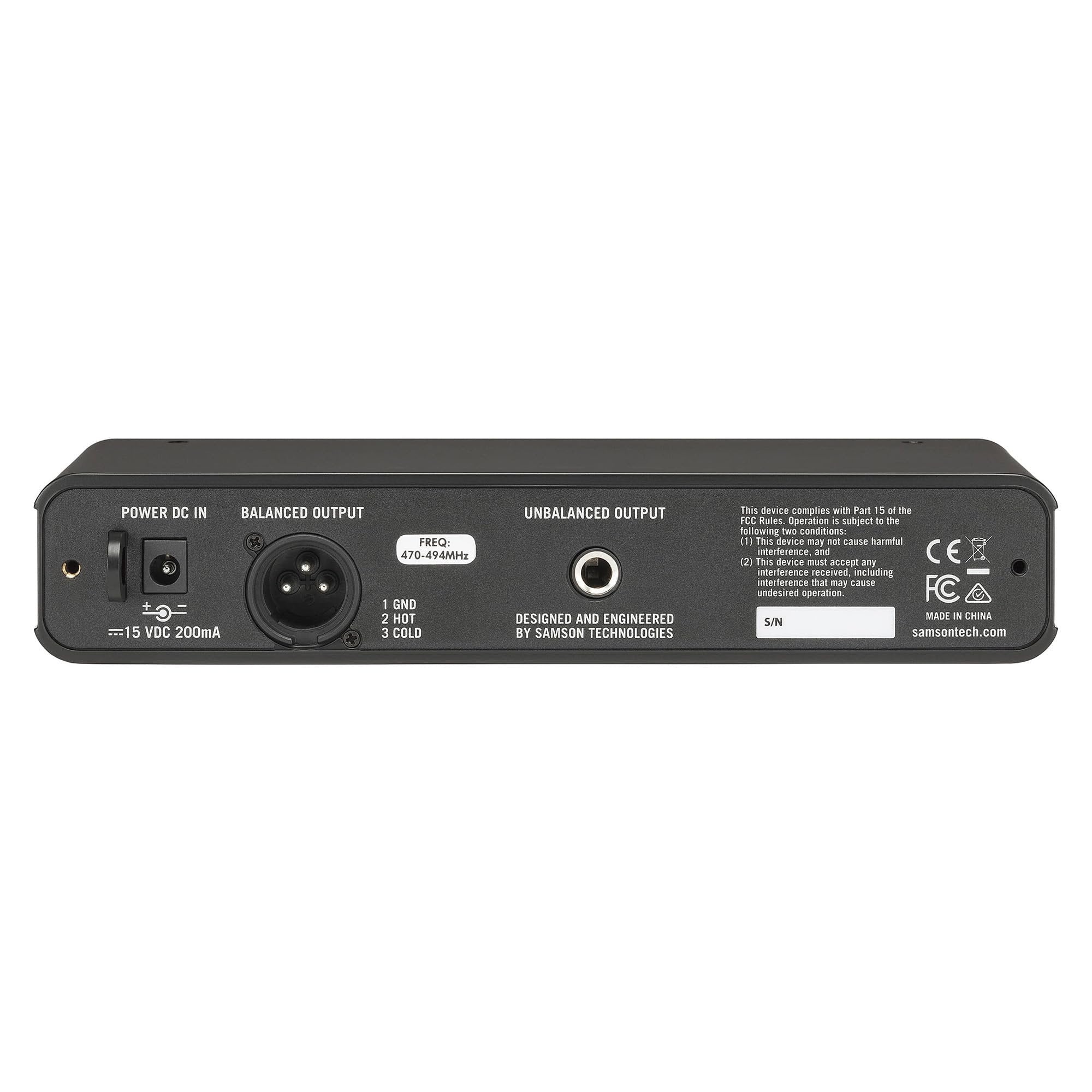 Samson Concert 88x Guitar Wireless System Bundle with Samson WS5E Headset Windscreen 5-Pack & Polishing Cloth – SWC88XBGT-K, K Band: 470–494 MHz