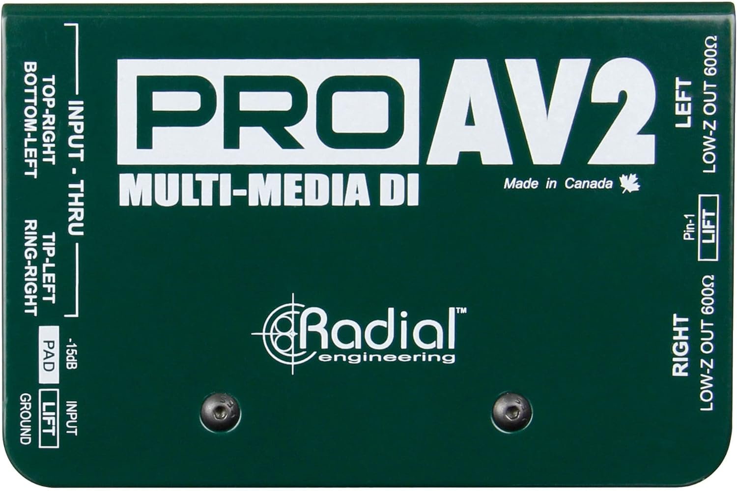 Radial Engineering ProAV2 Stereo Direct Box